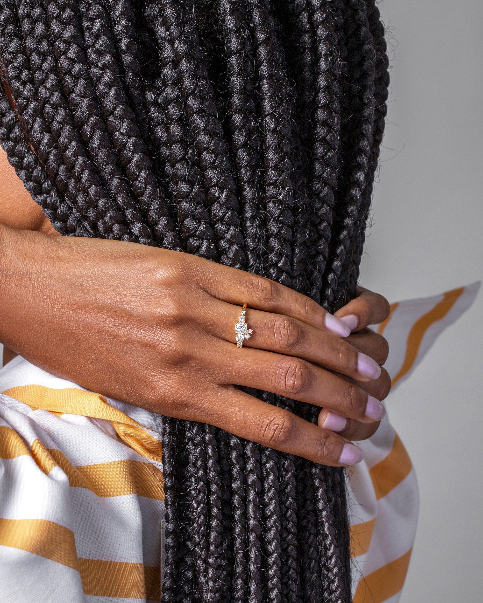 Mini Luna Ring - White Diamond - Image 2