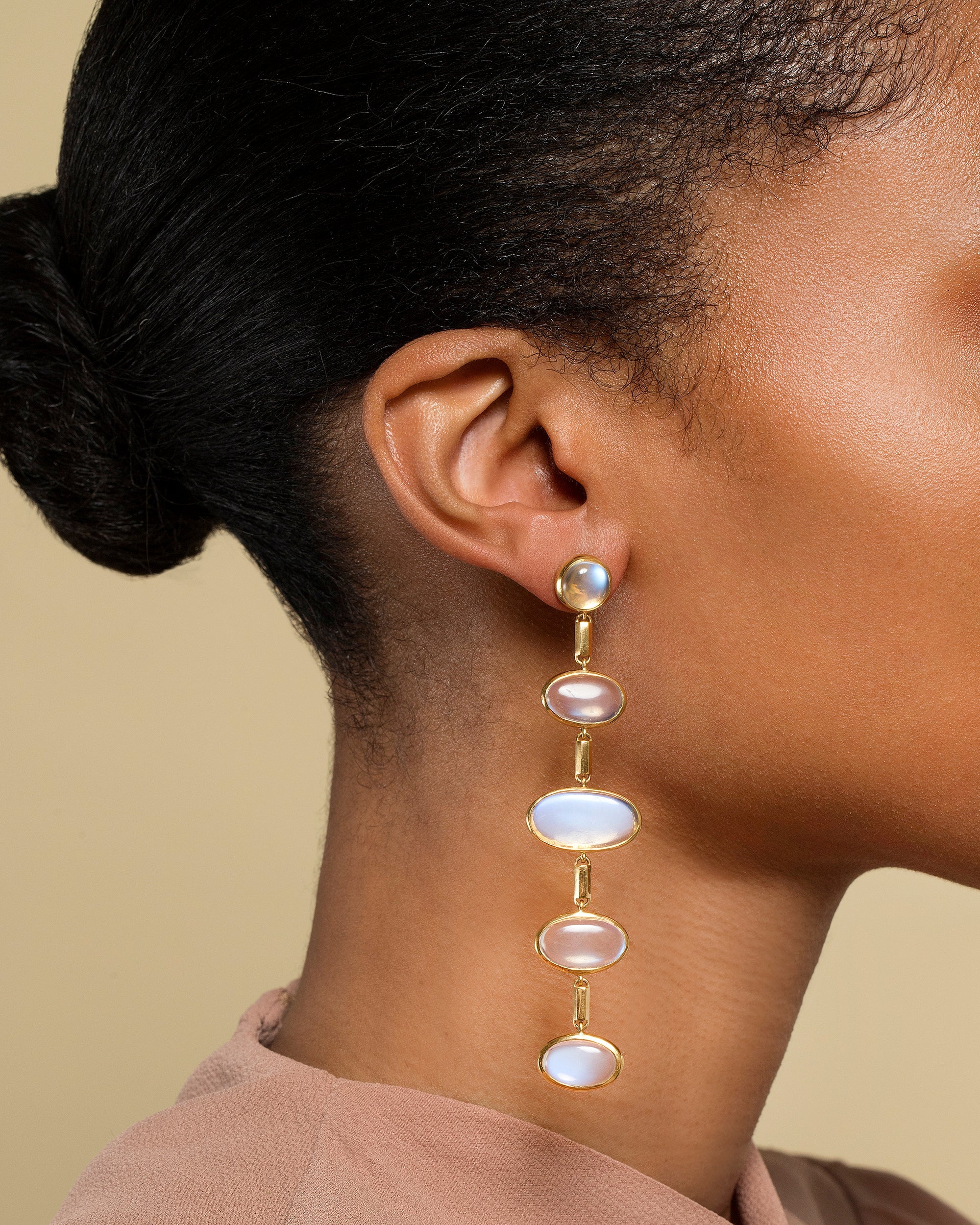 Moonstone Drop Earrings - Image 2