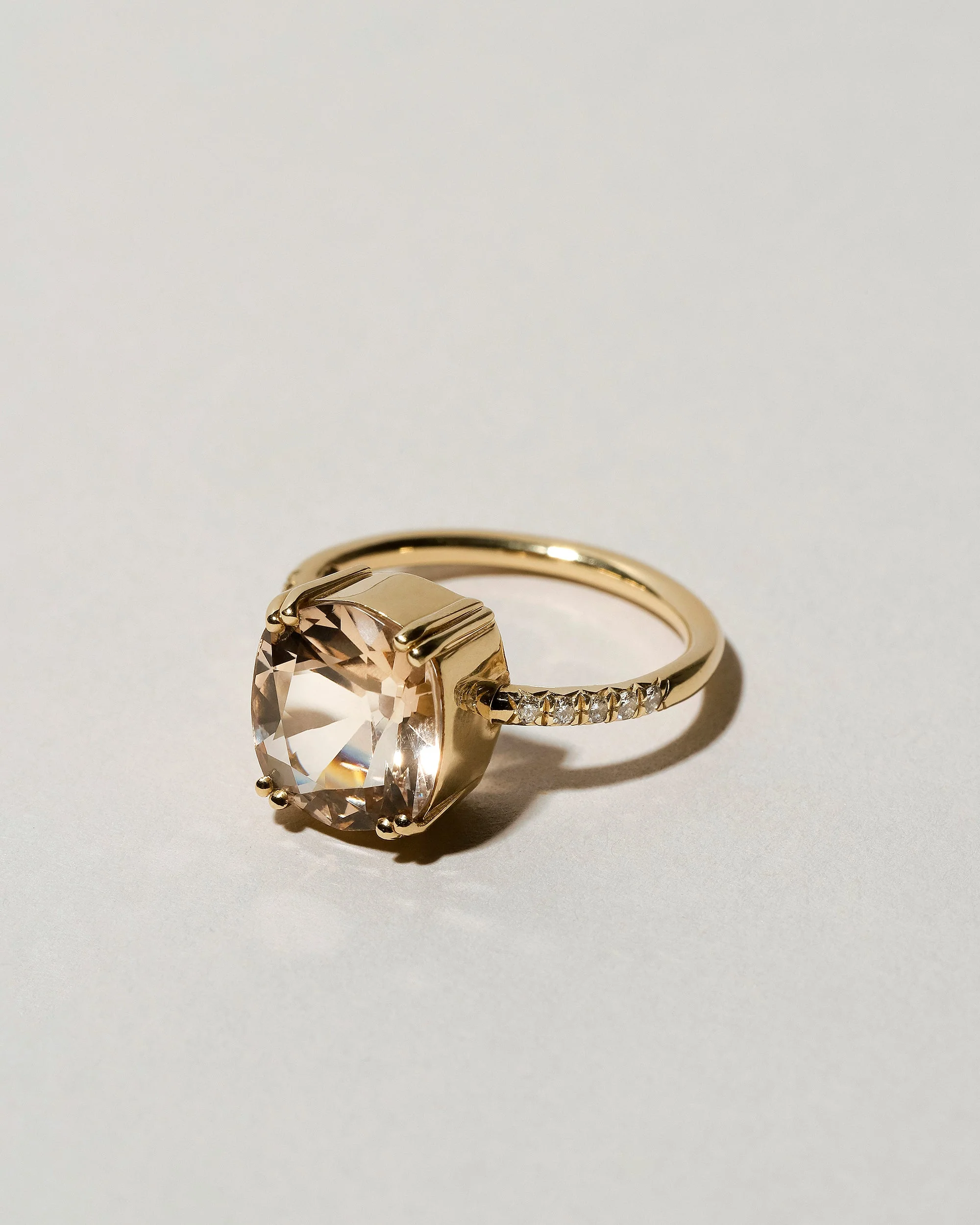 Morganite Solitaire Ring - Image 2
