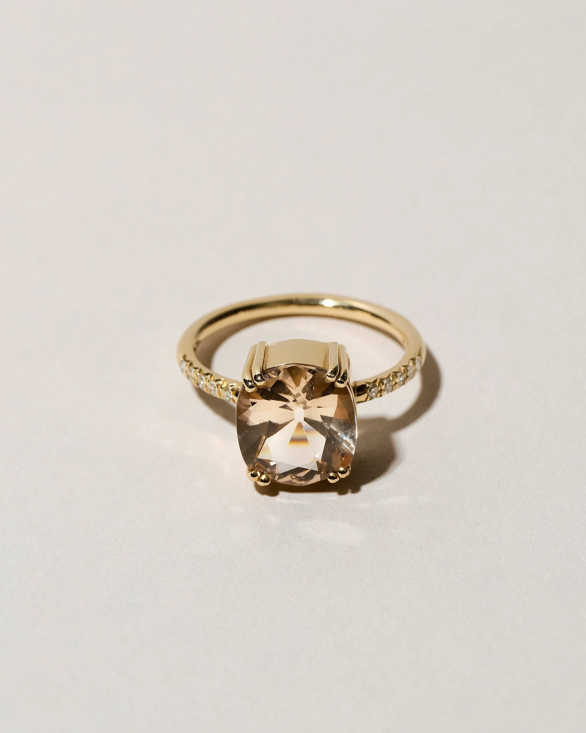 Morganite Solitaire Ring - Image 3