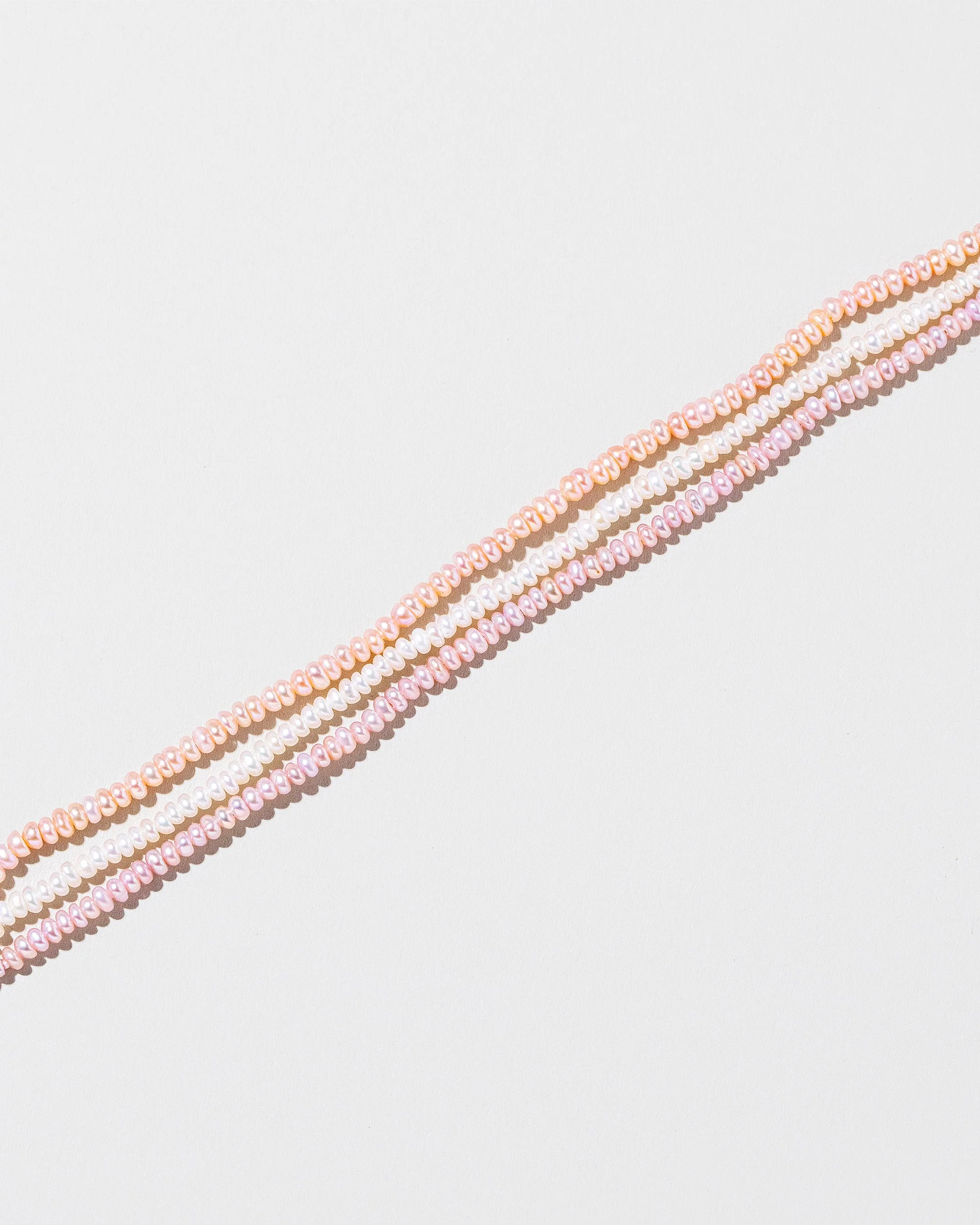 Multi Strand Seed Pearl Choker Necklace - Image 2