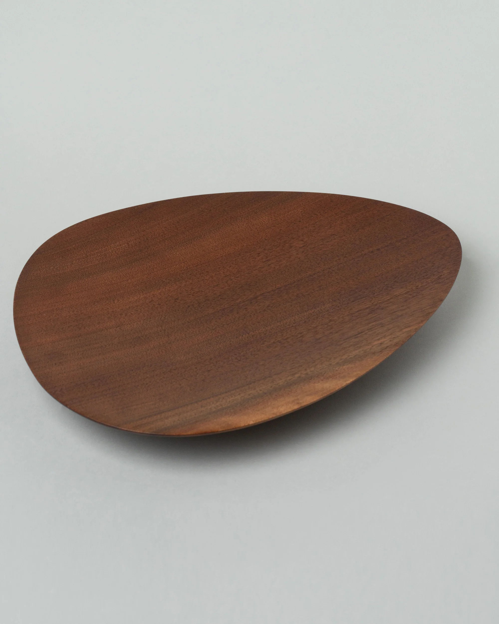Black Walnut Asymmetrical Footed Plate - Image 3