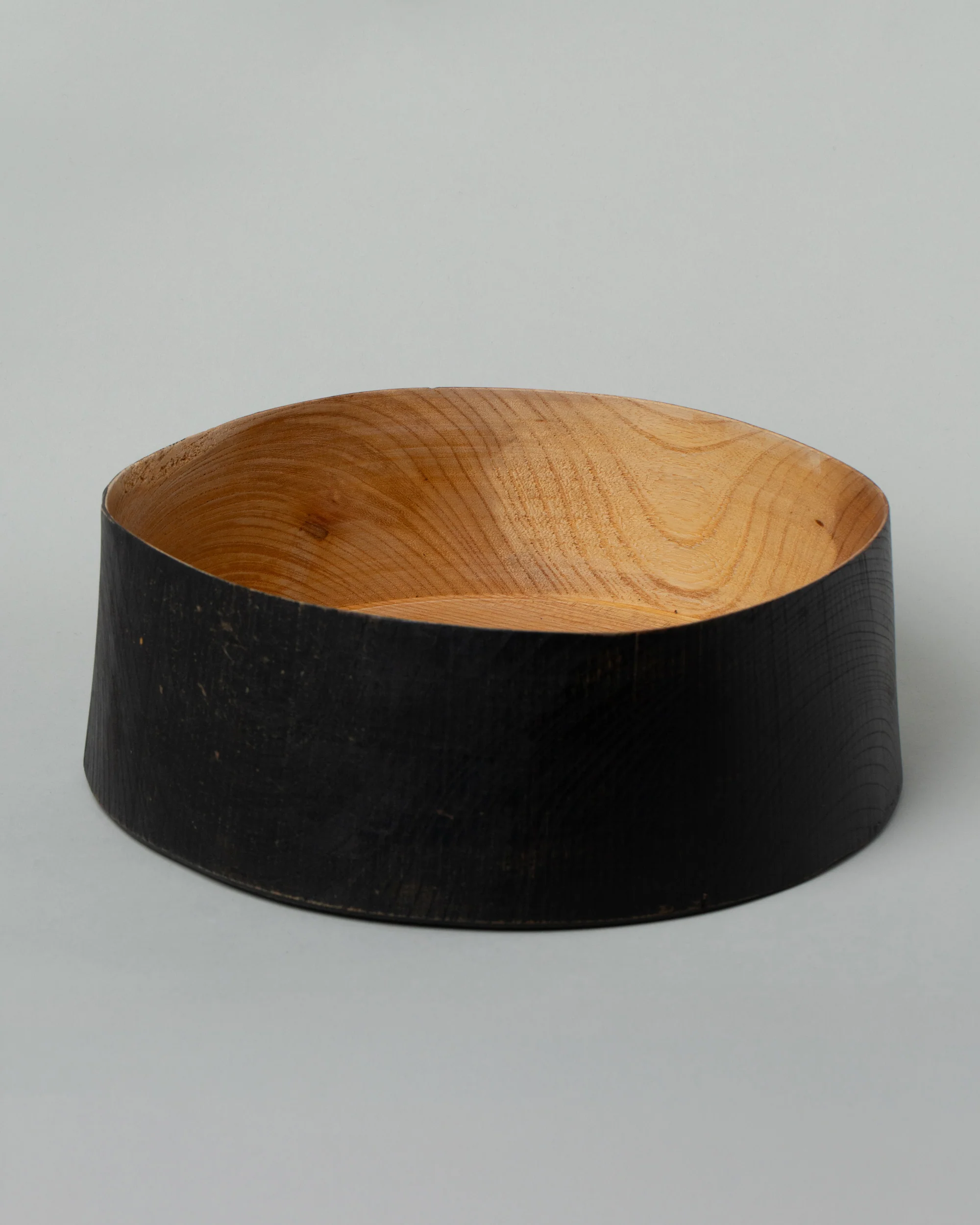 Zelkova Wood Black Lacquered Vessel - Image 4