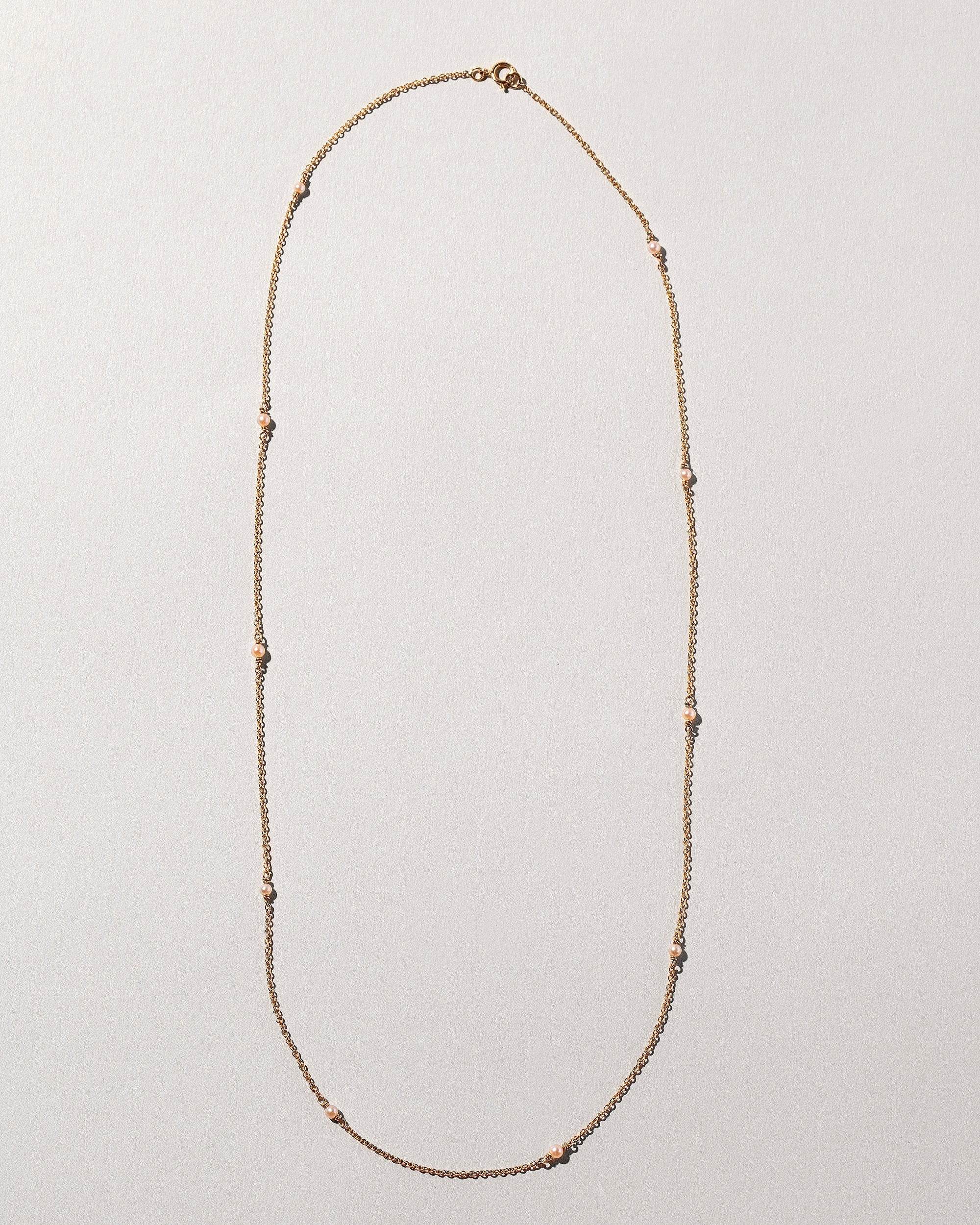 Natural Pink Seed Pearl Necklace