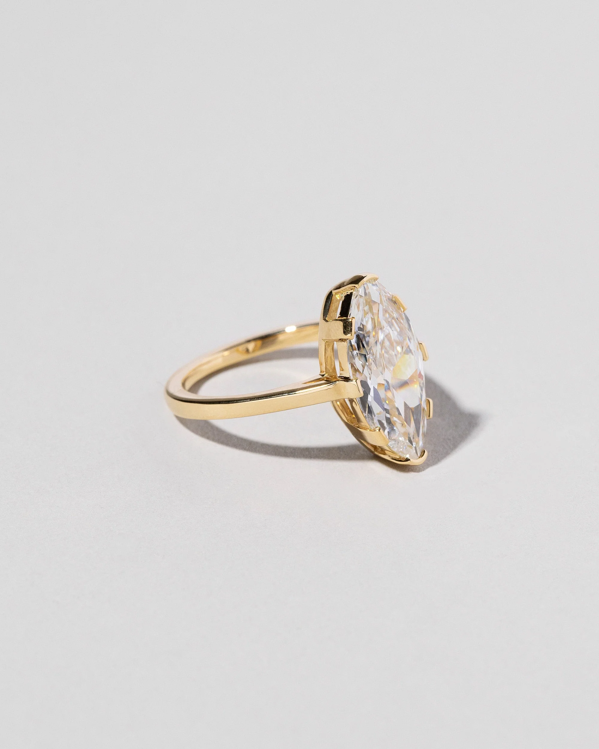 North-South Navette Diamond Solitaire Ring - Image 2