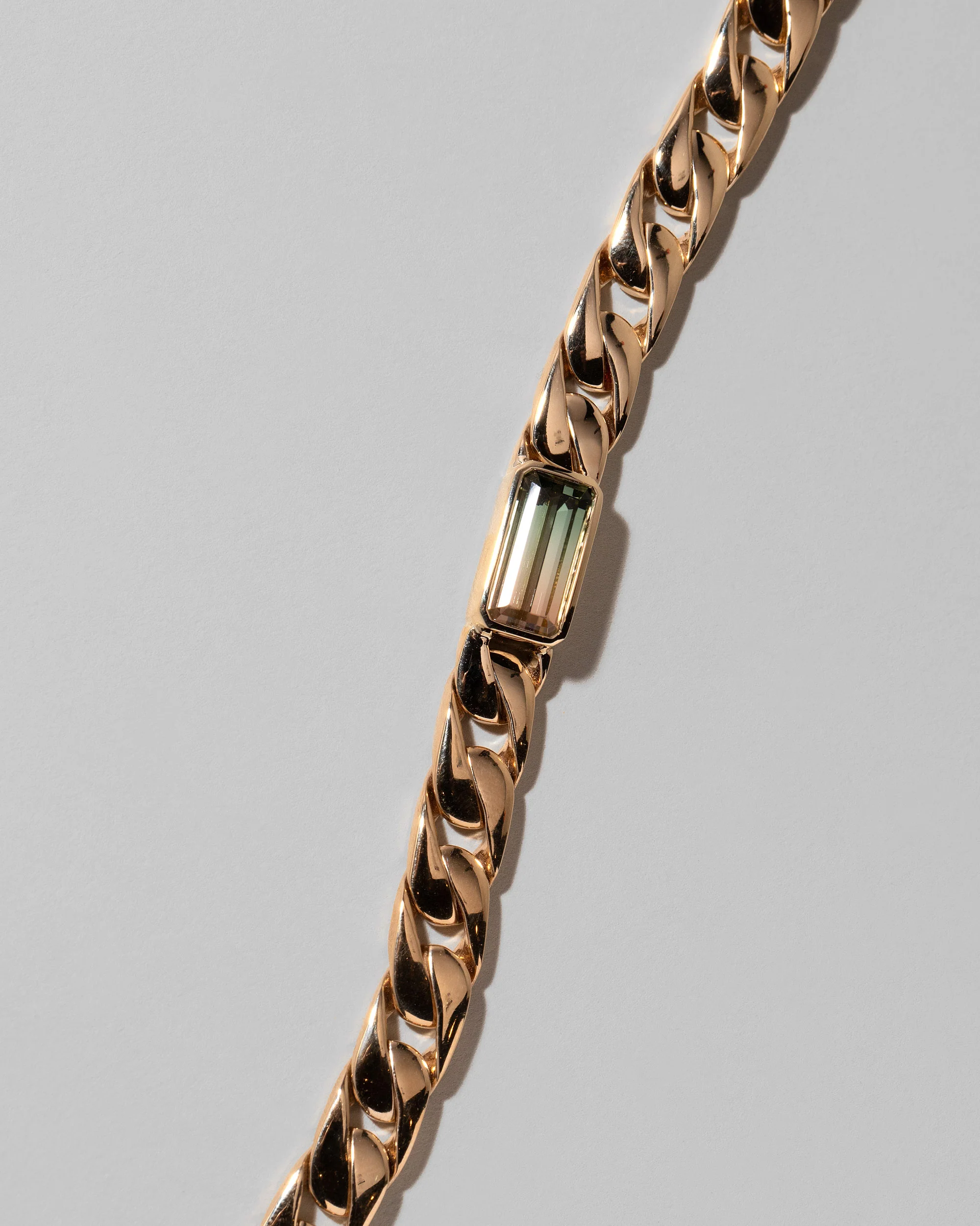 Identity Chain Bicolor Tourmaline Bracelet 003