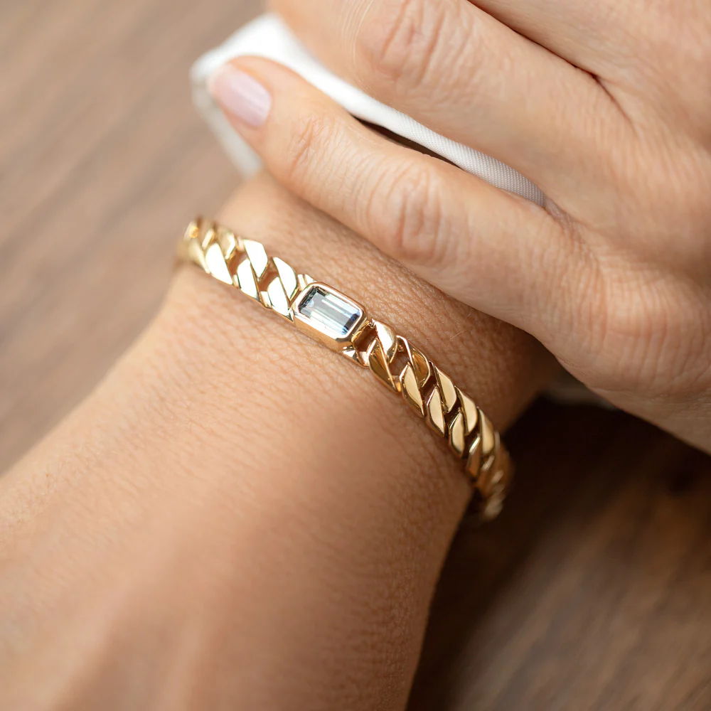 Identity Chain Bicolor Tanzanite Bracelet 002 - Image 5
