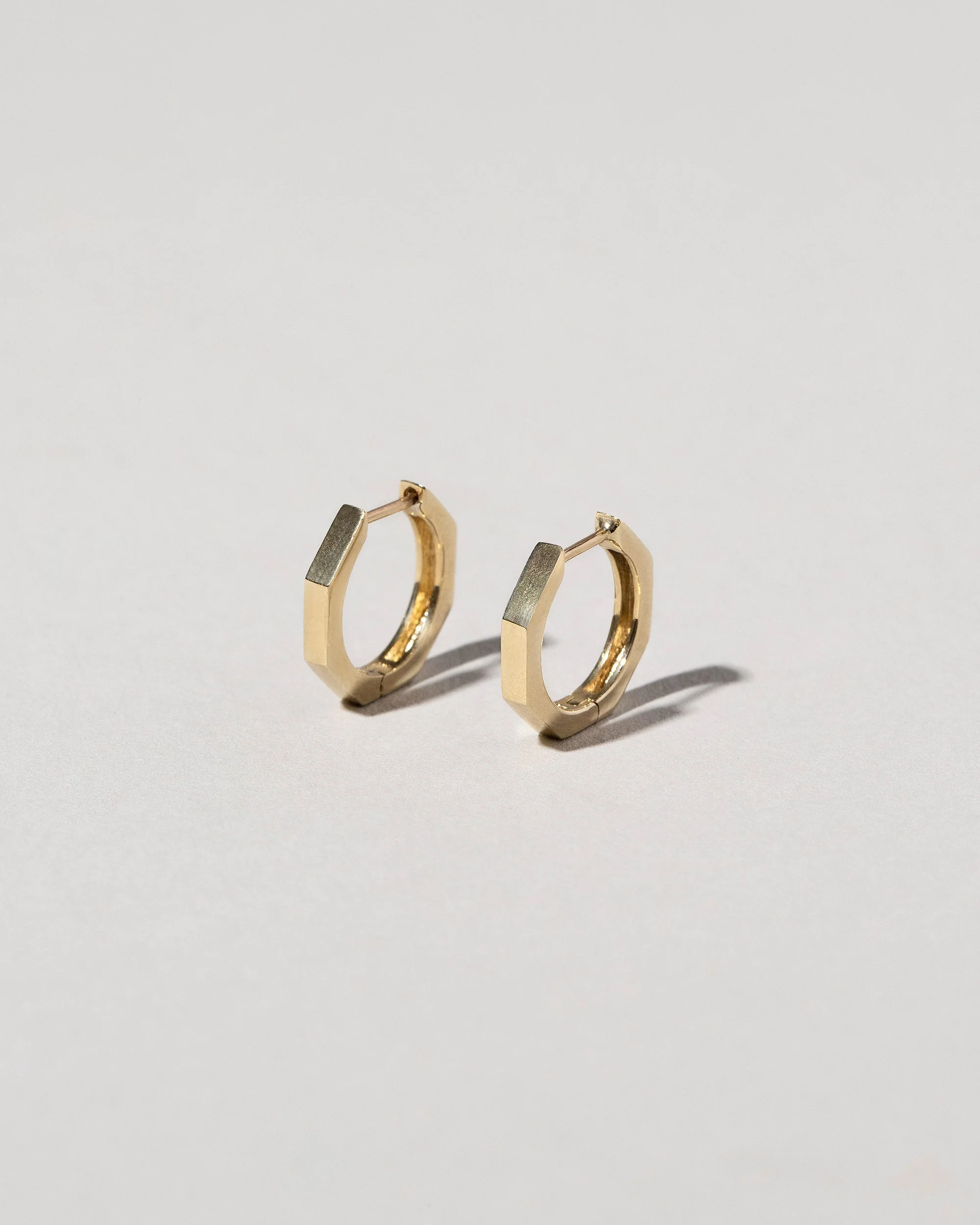 Octagon Hoop Earrings