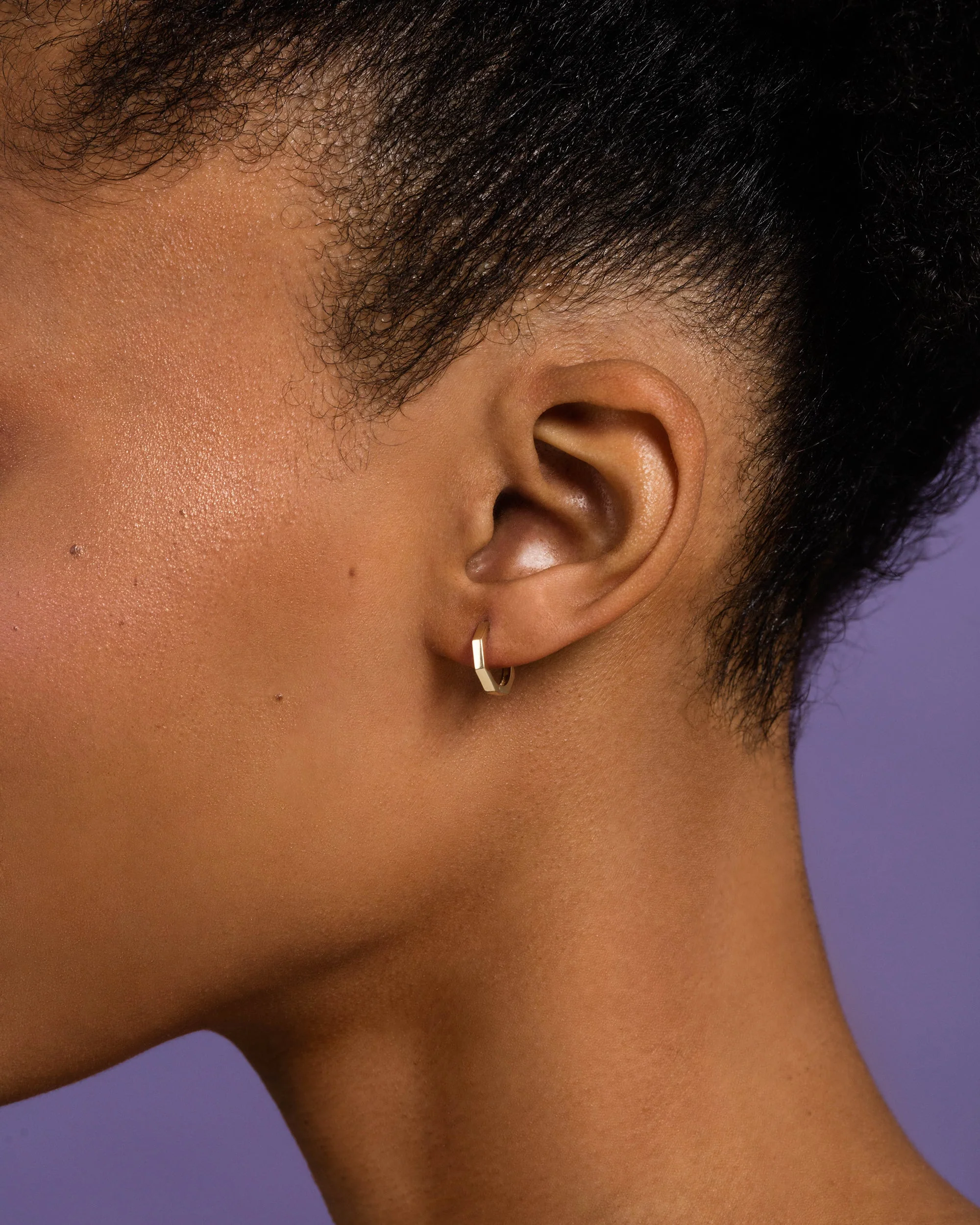 Octagon Hoop Earrings - Image 2