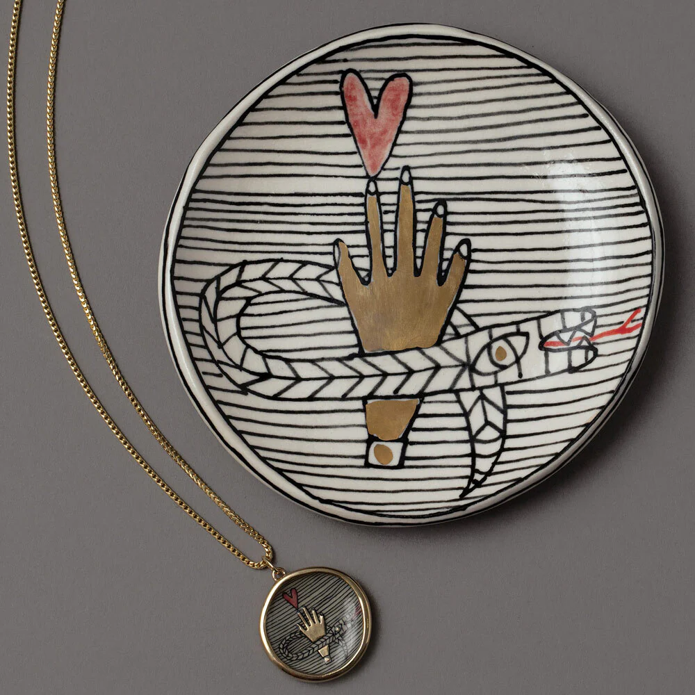 An Homage to Suzanne - Pendant Necklace & Mini Dish - Image 4
