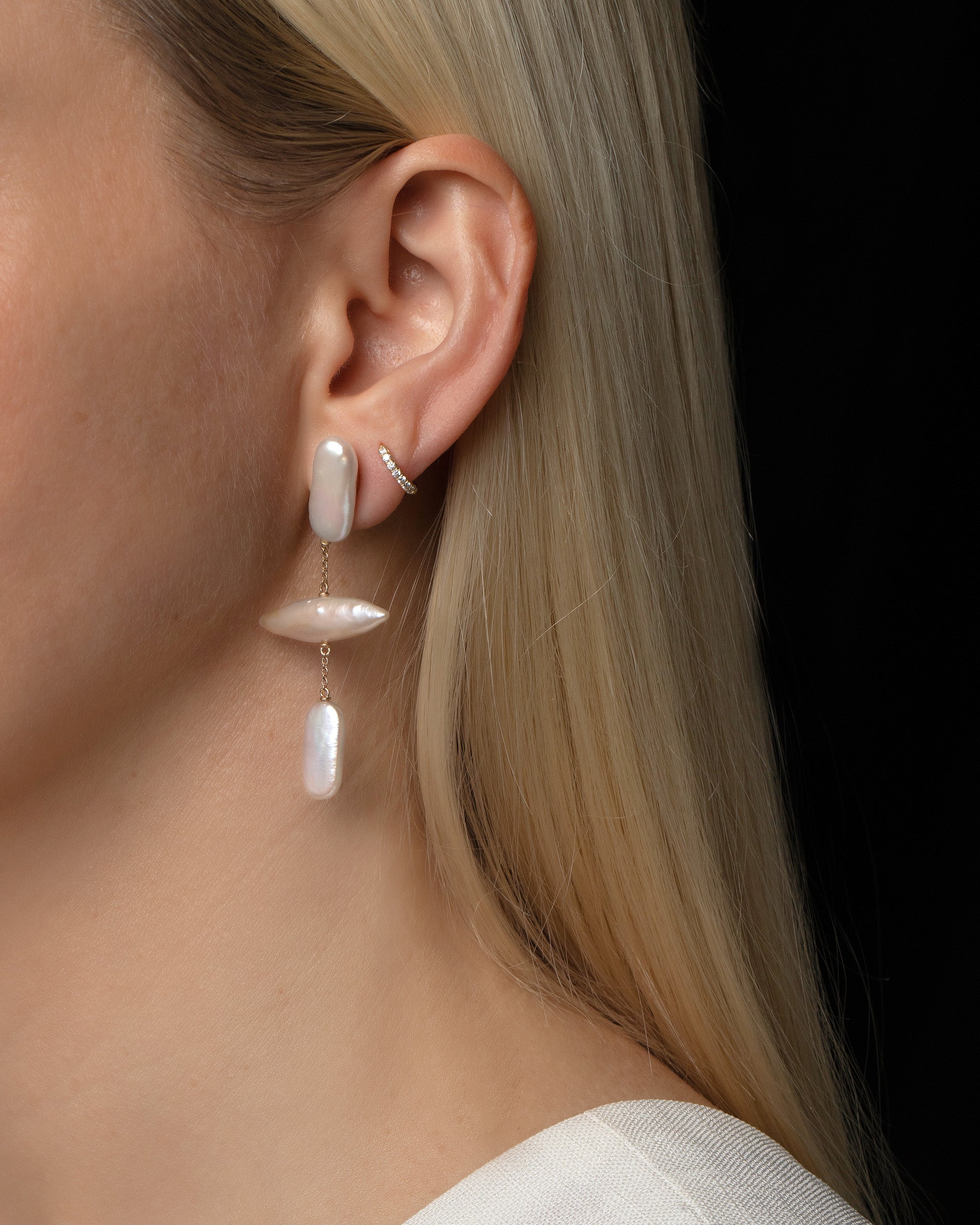 Gull Pearl Earrings - Image 2