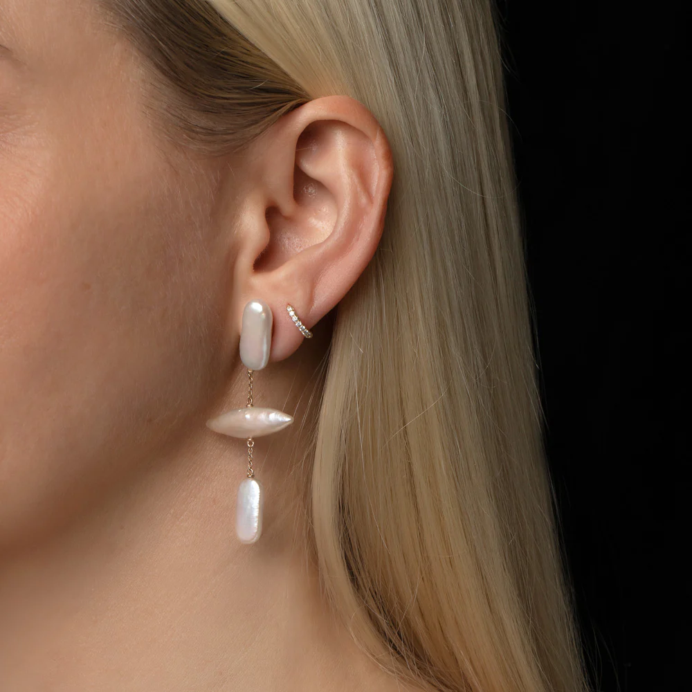 Gull Pearl Earrings - Image 3