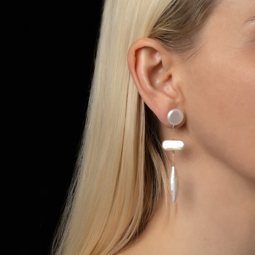 Heron Pearl Earrings - Image 3