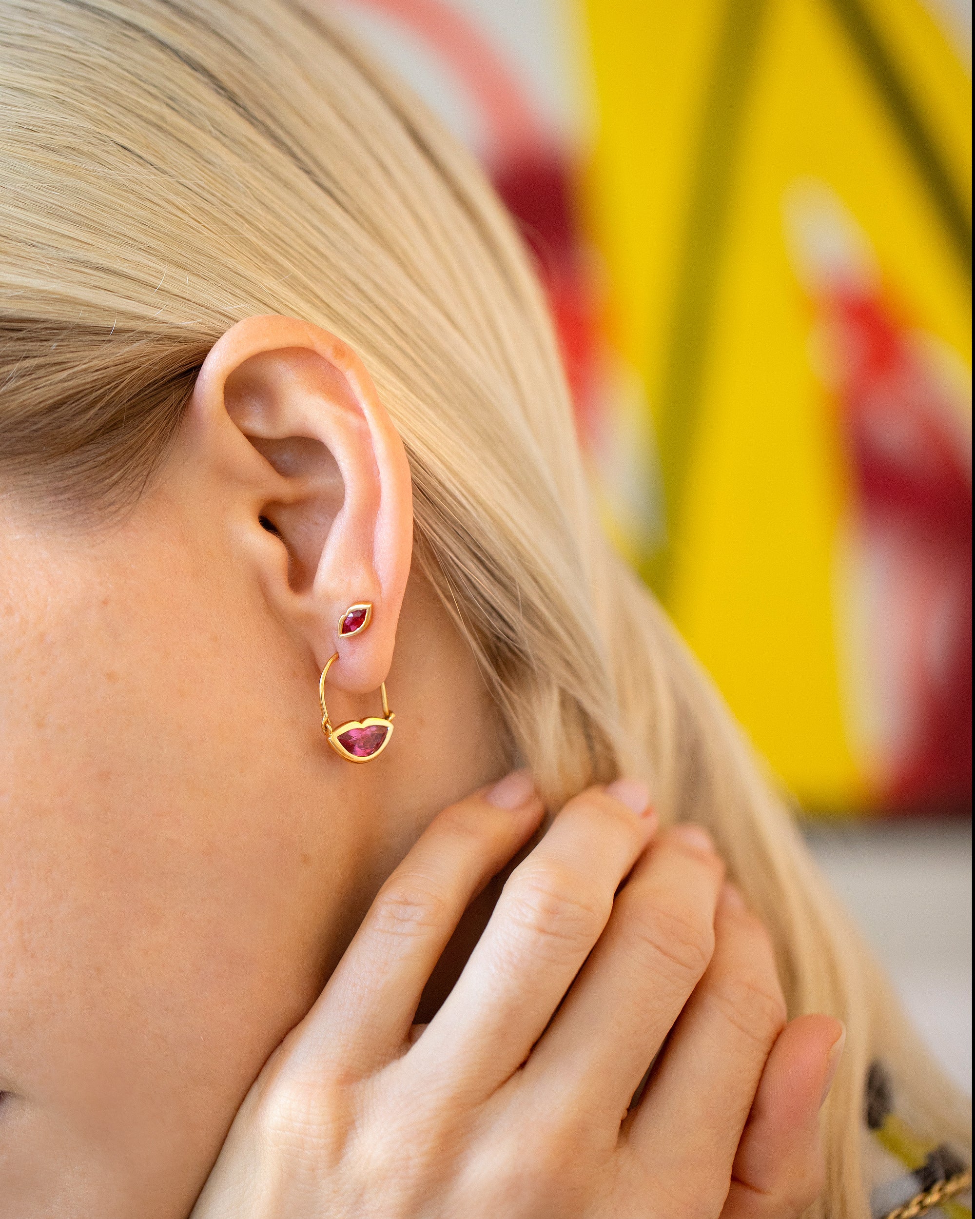 Bisous Hoop Earrings - Image 2
