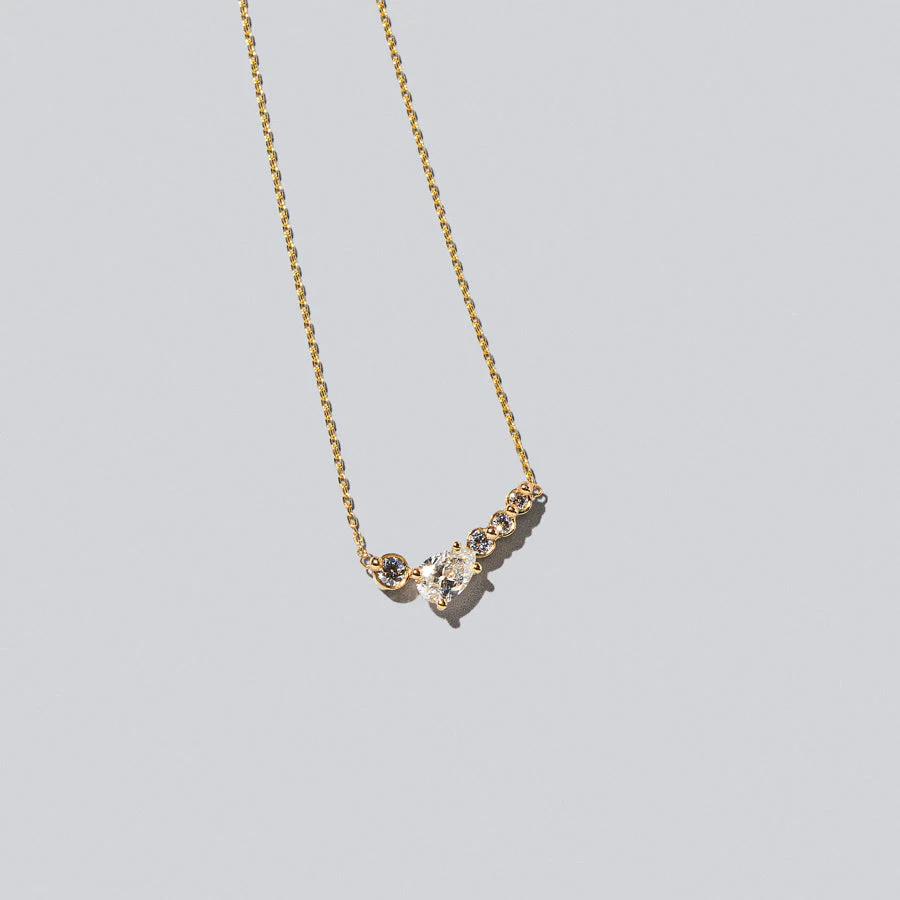 Teardrop Necklace - White Diamond - Image 3