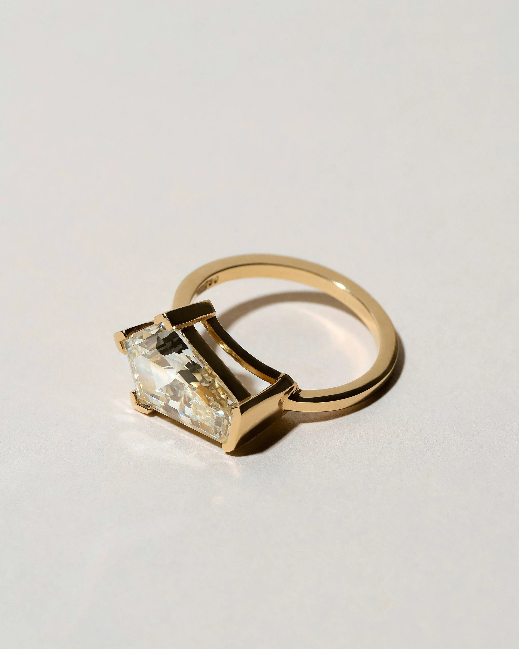 Modified Step Cut Diamond Ring - Image 3