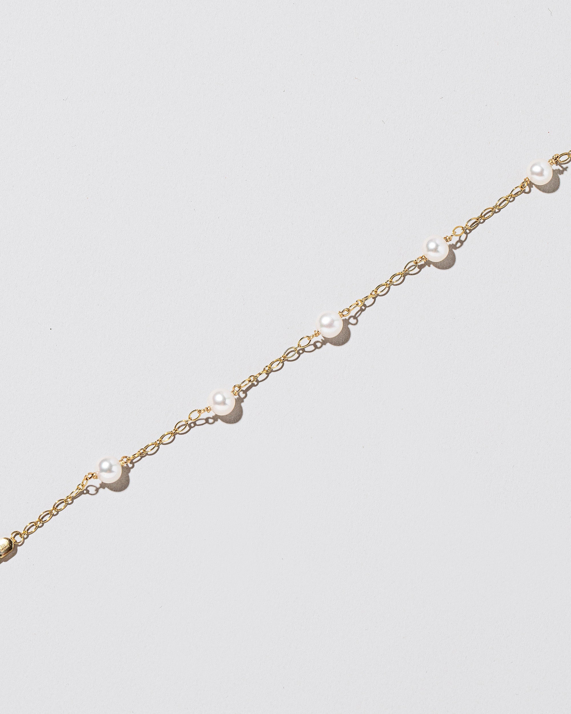 Pearl Station Bracelet Open Oval Chain - Image 7