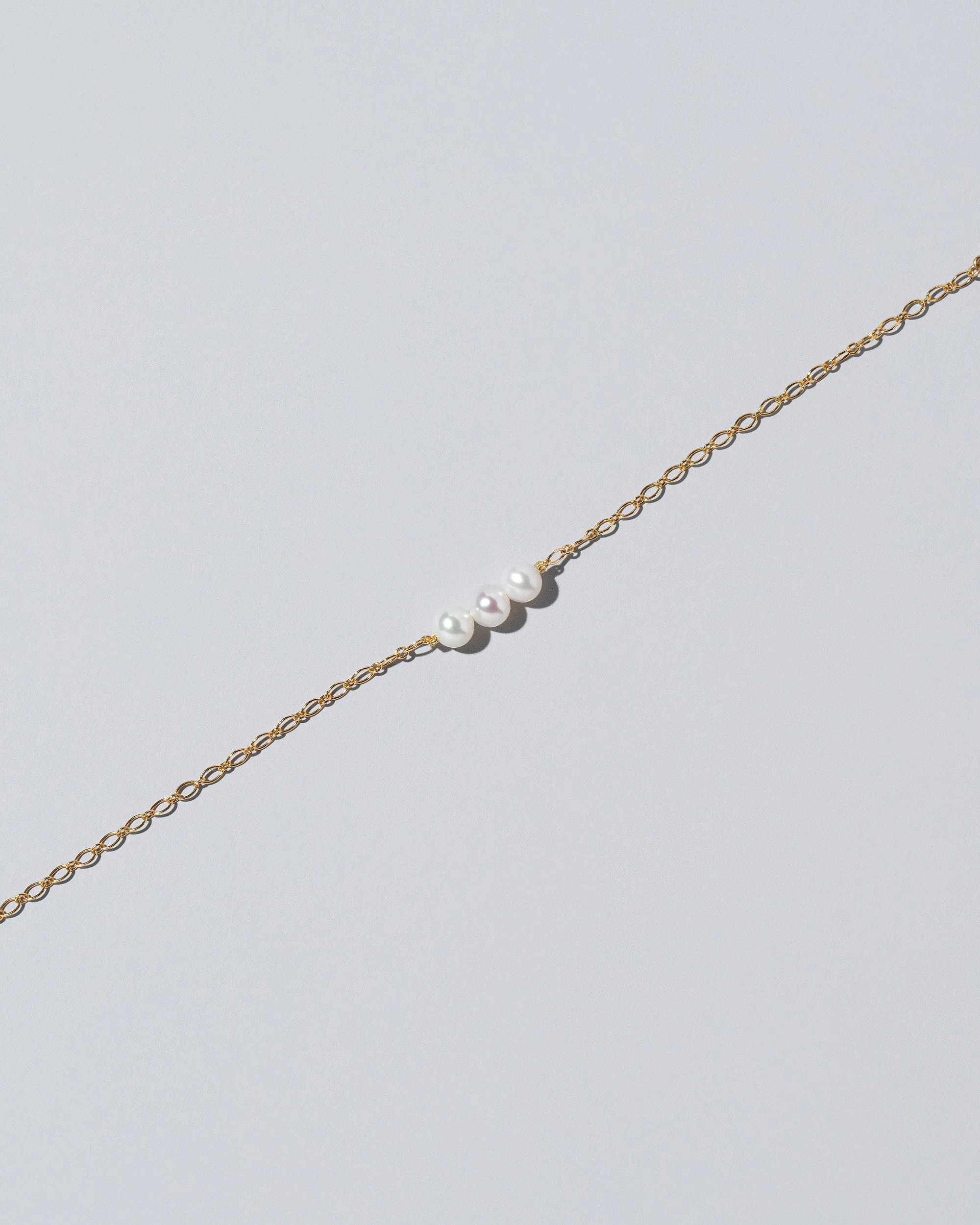 Pearl Station Bracelet Open Oval Chain - Image 8