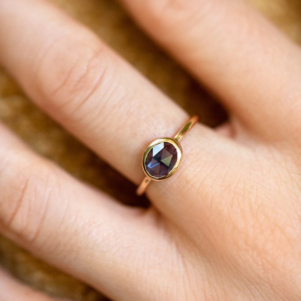 Gusher Blue Sapphire Ring 022 - Image 5