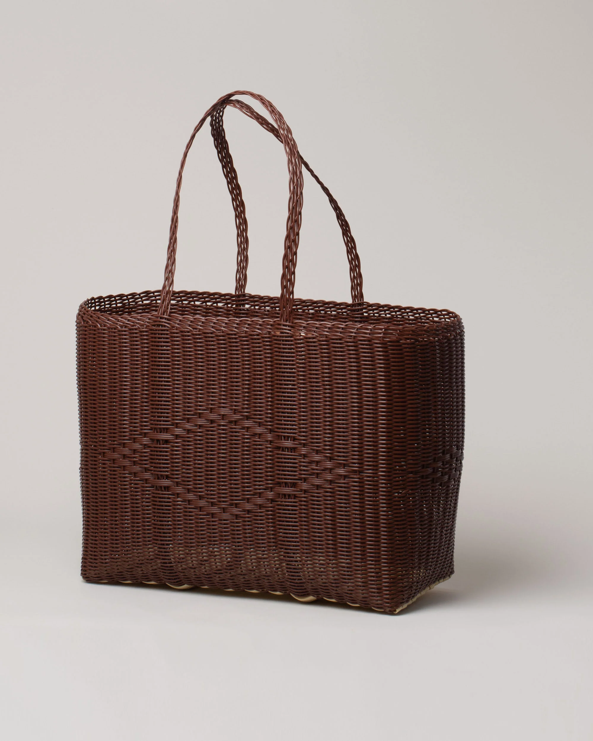 Large Handwoven Tote Basket Bag - Image 3