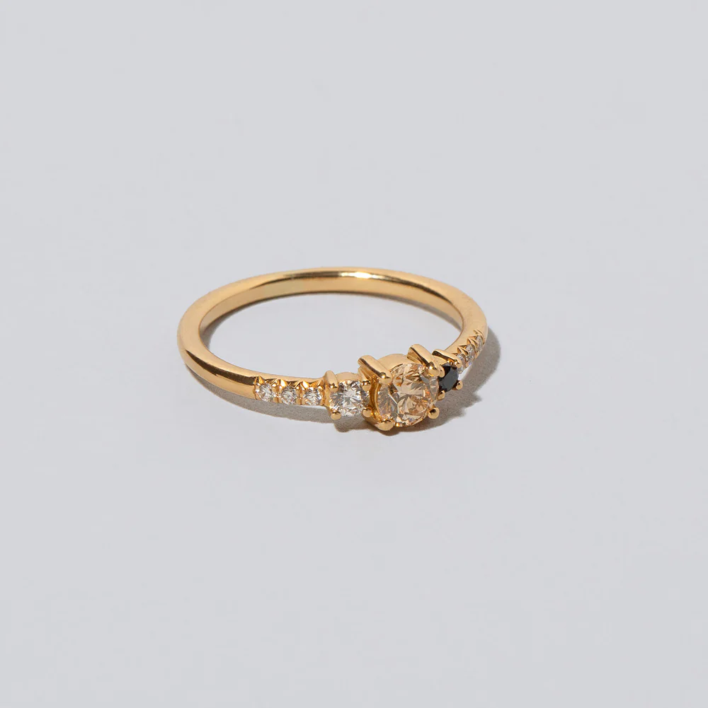 Patira Ring - Champagne & Black - Image 4