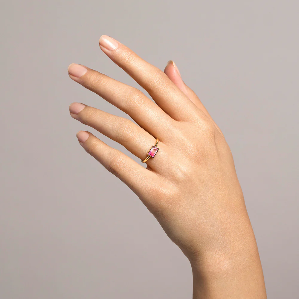 Pink & White Tourmaline Ring - Image 4