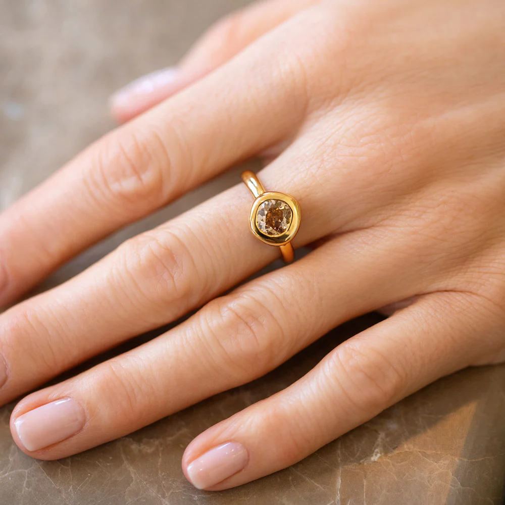 Poise Ring - Brown Diamond - Image 5