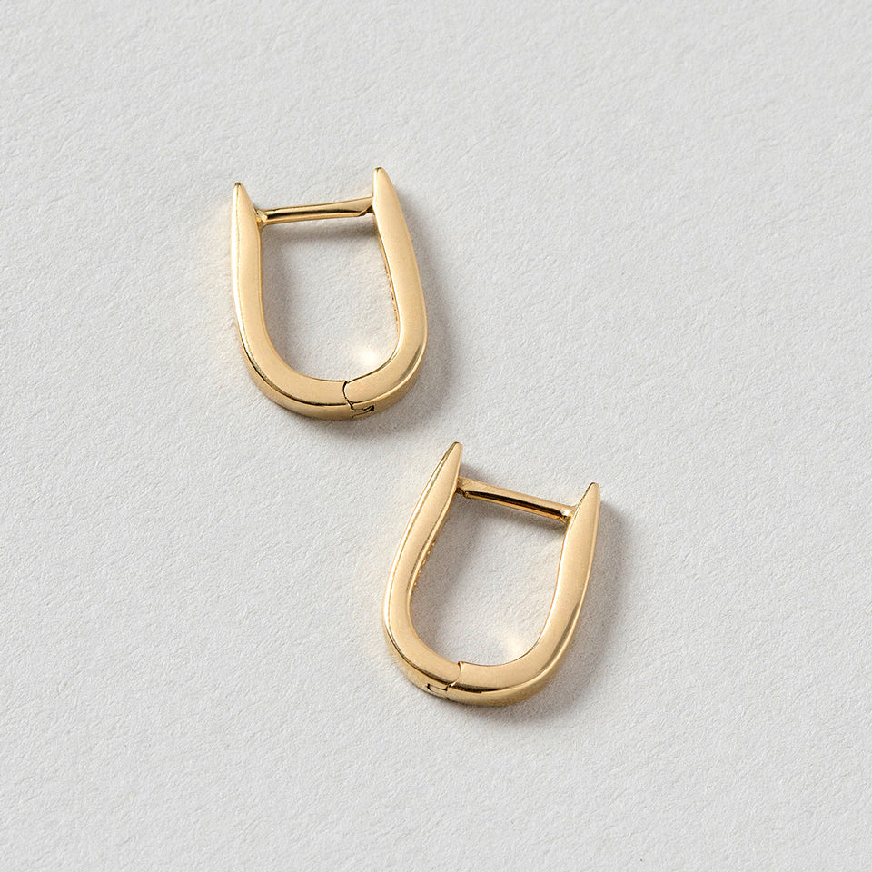 Poppy Flower Bud Hoop Earrings - Image 2