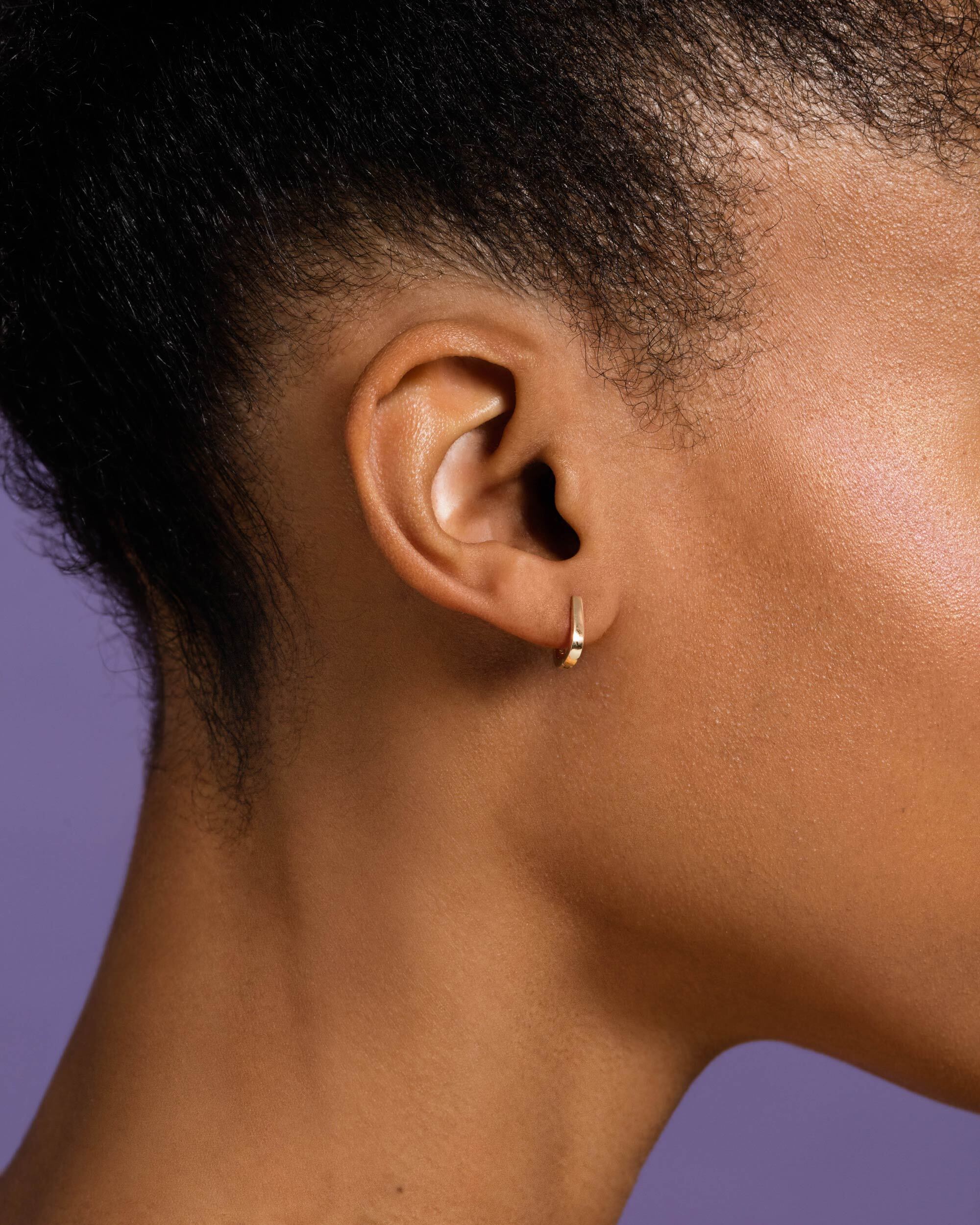 Poppy Flower Bud Hoop Earrings - Image 3