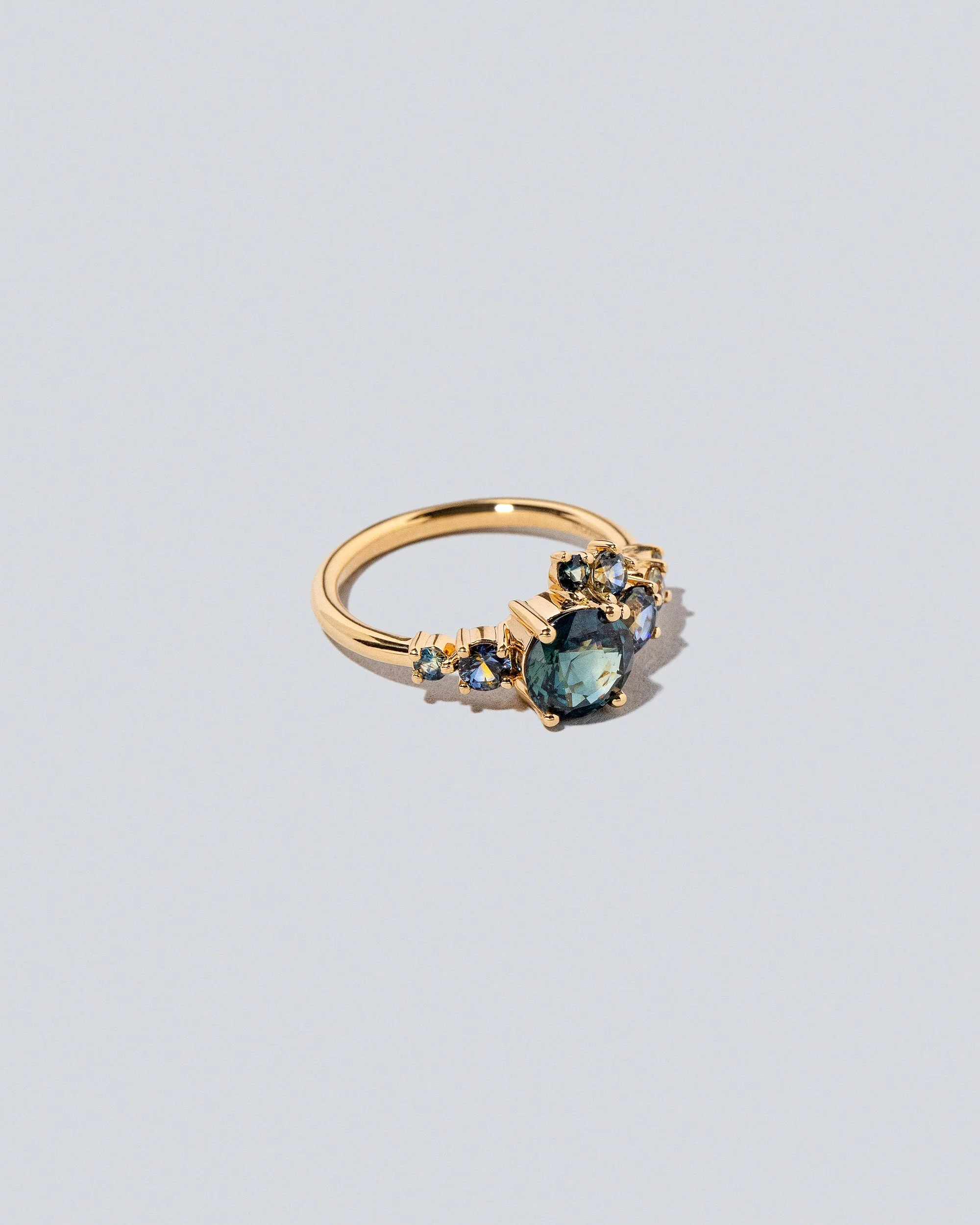 Luna Ring - Teal Sapphire - Image 3