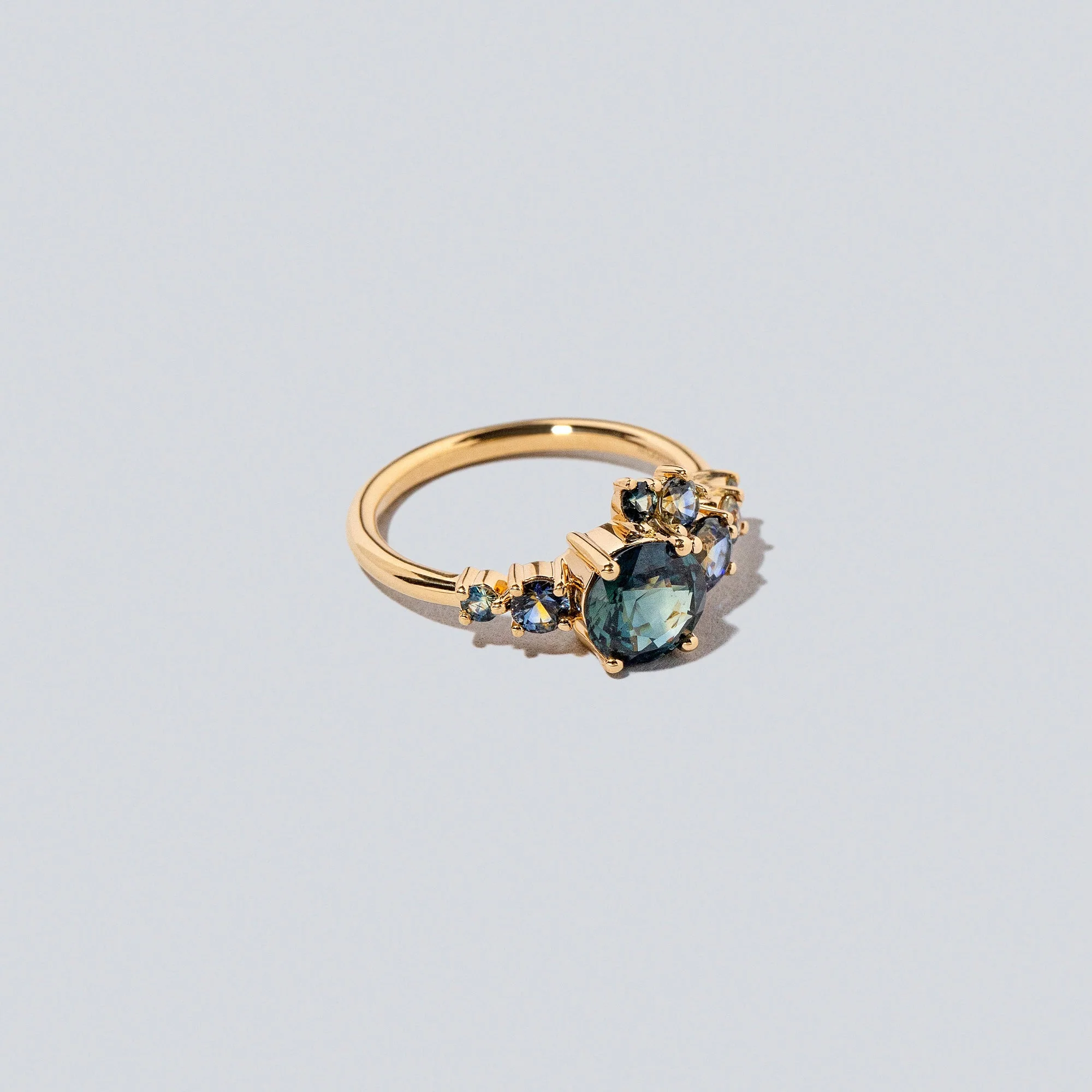 Luna Ring - Teal Sapphire - Image 4