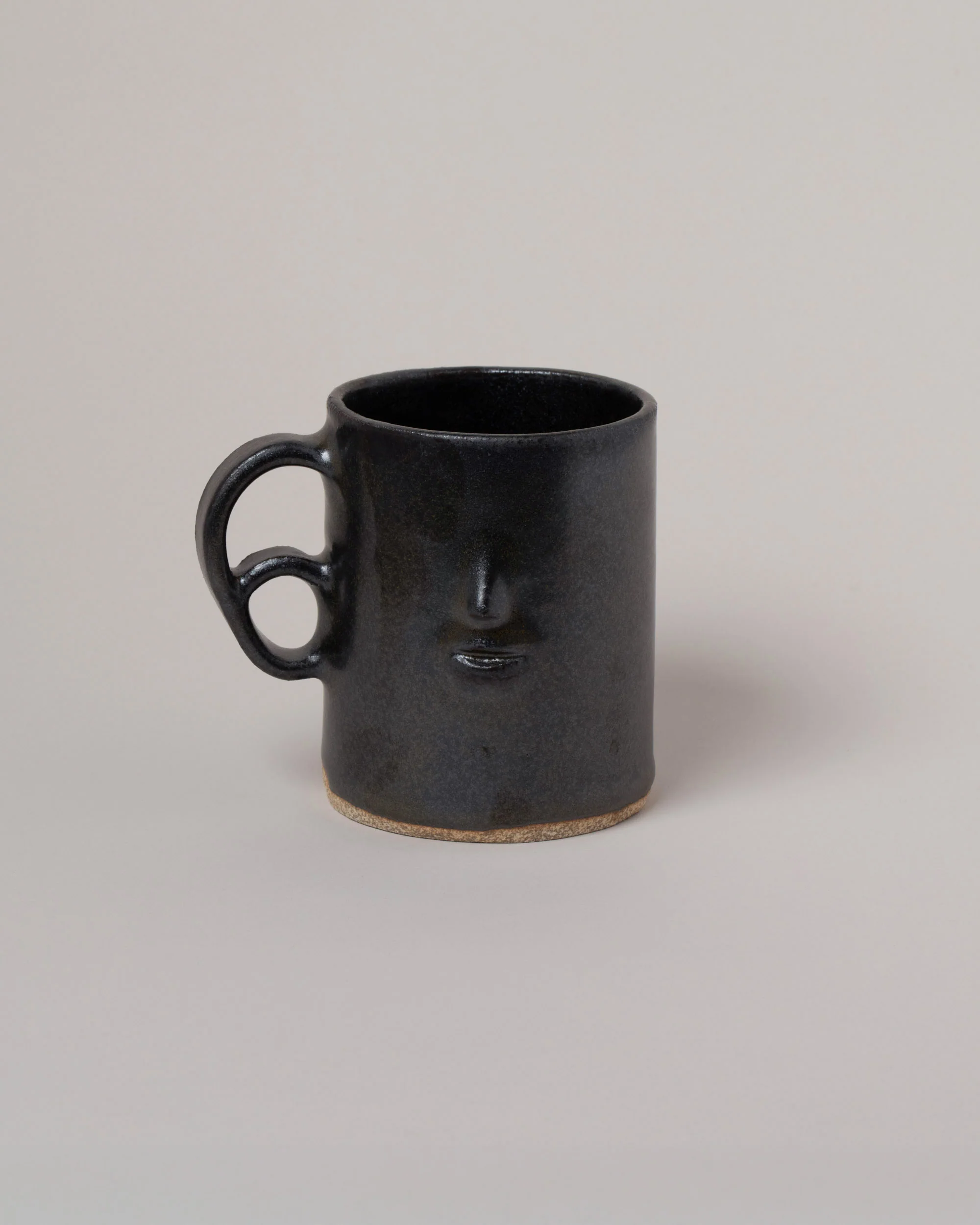 Face Mug With Double Loop Handle