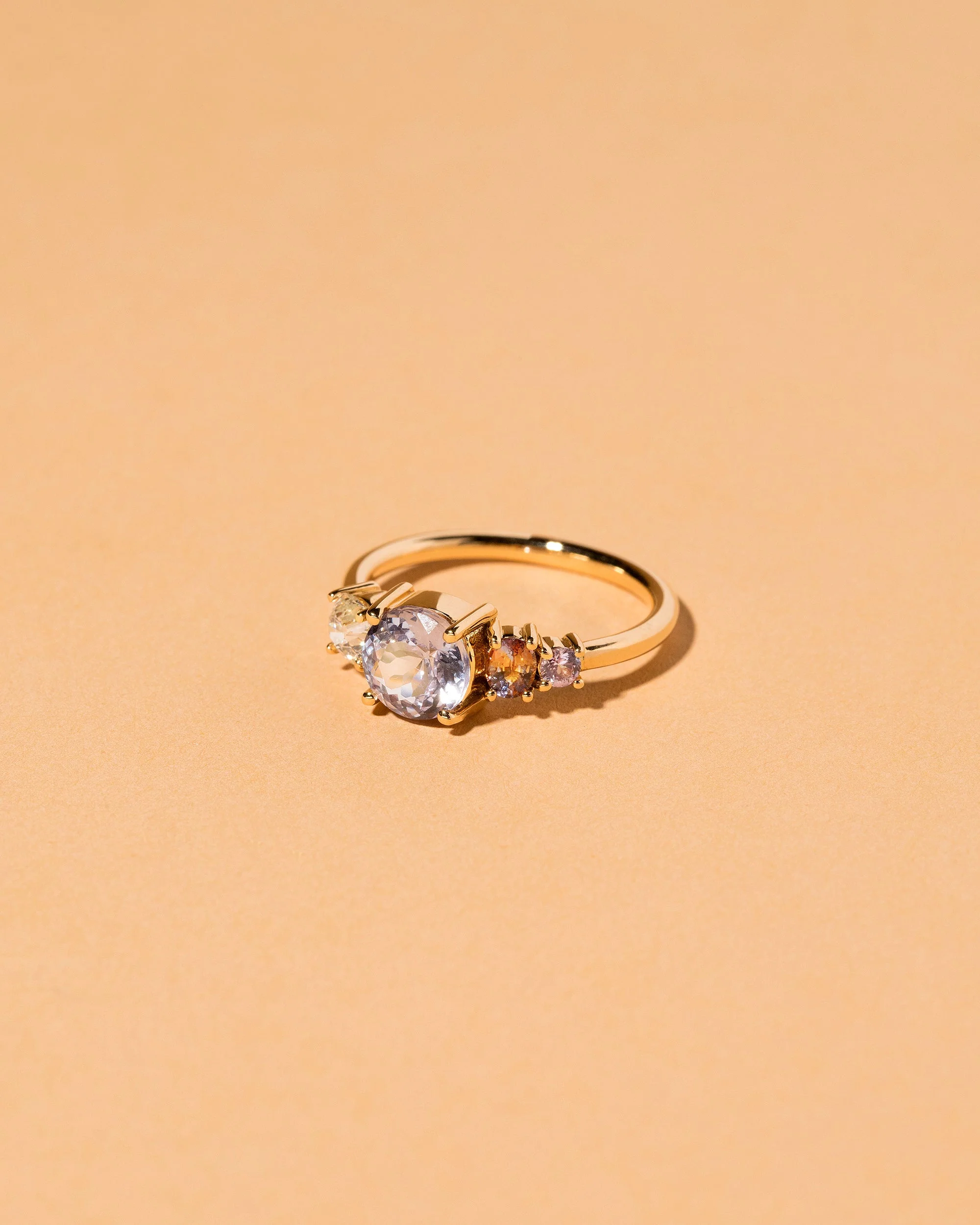 Ratnapura Spinel Line Cluster Ring - Image 2