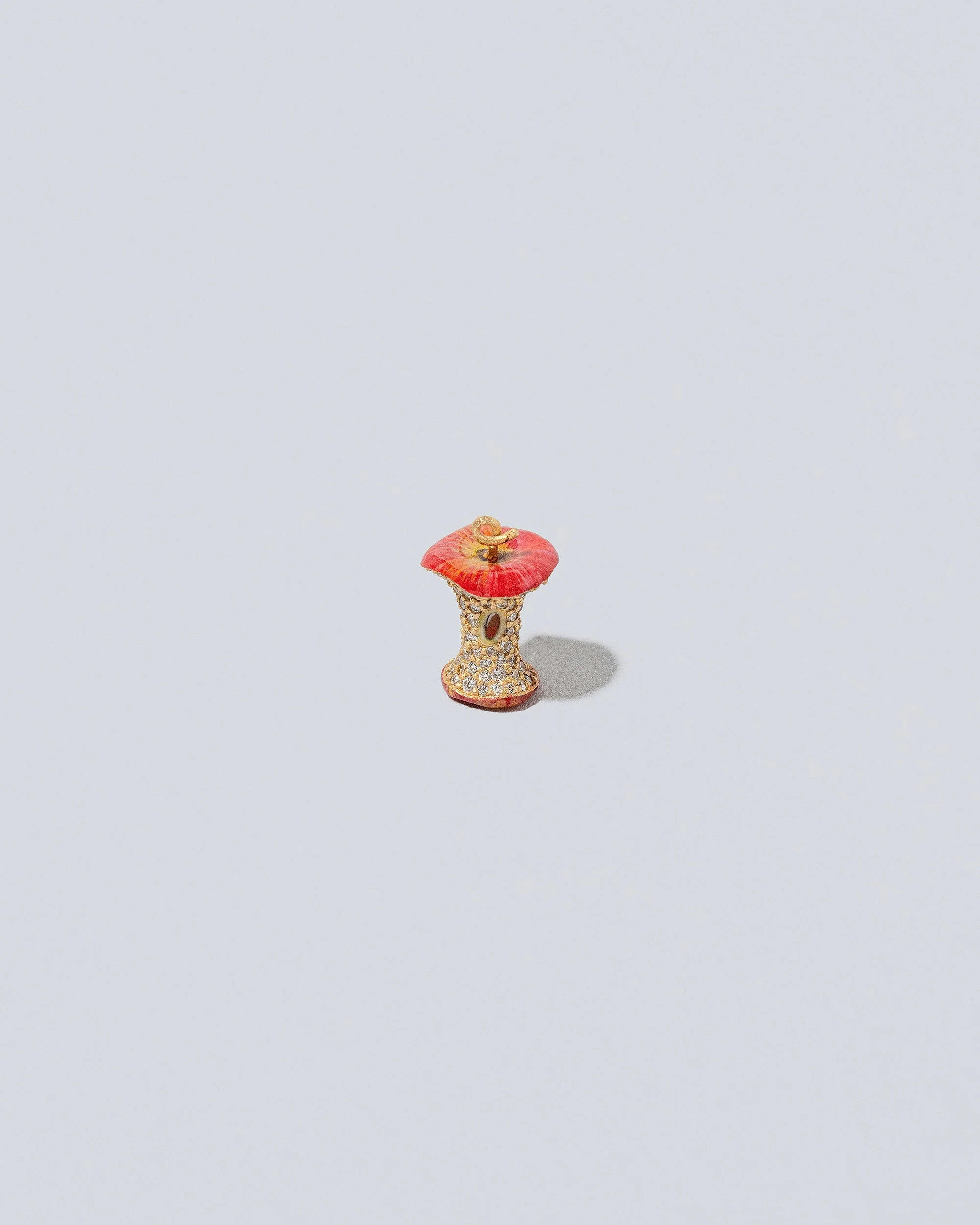 Red Apple Core Charm - Image 4