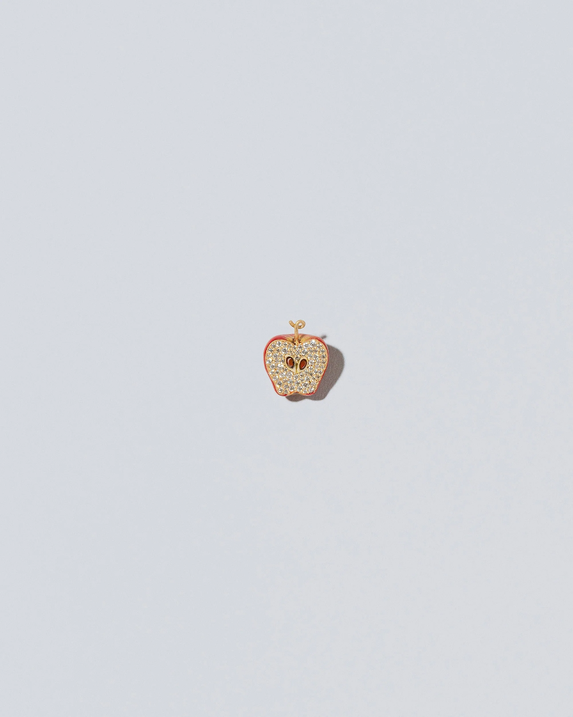 Red Apple Halved Charm
