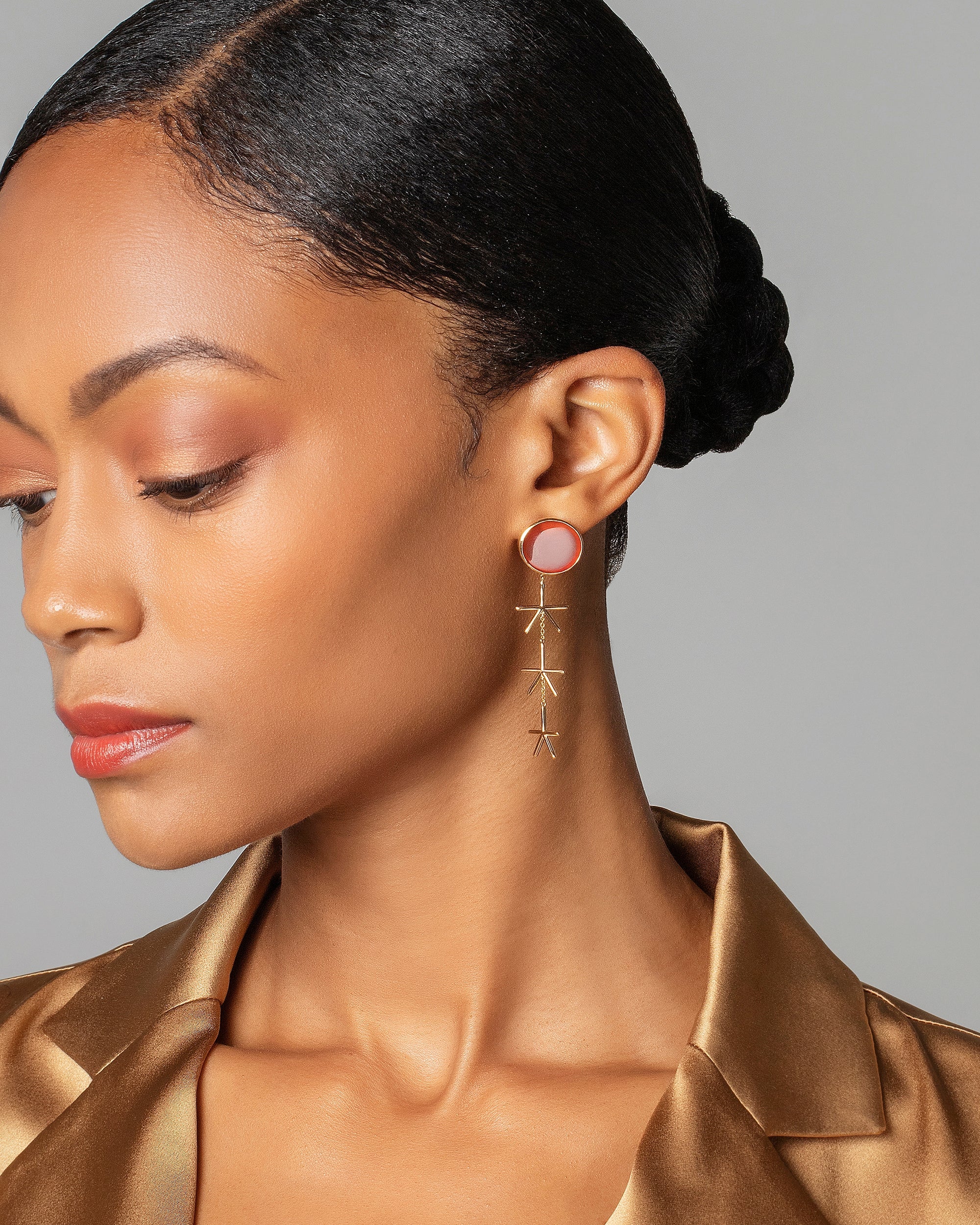 Red Sun Earrings - Image 2