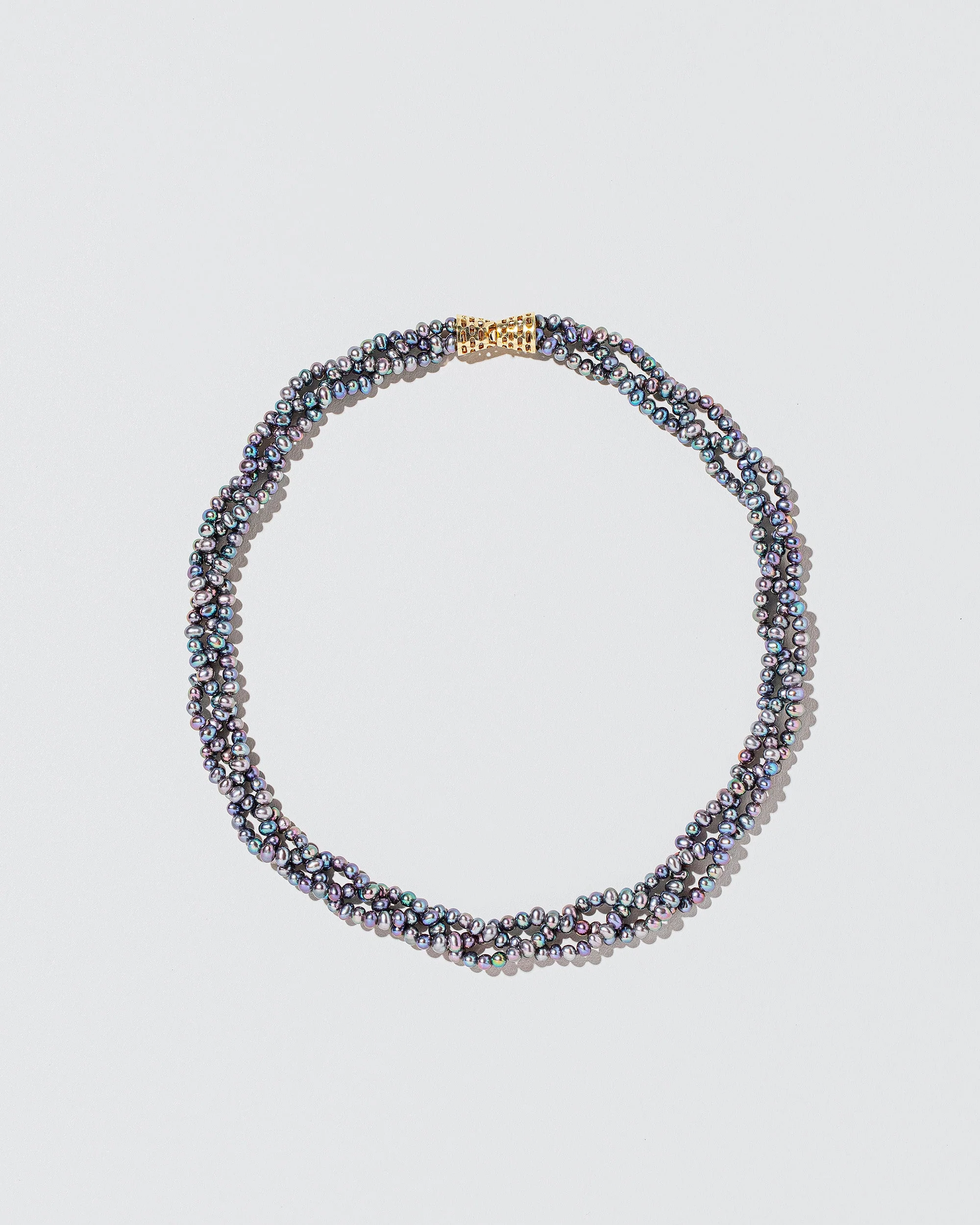 Braided Seed Pearl Choker Necklace