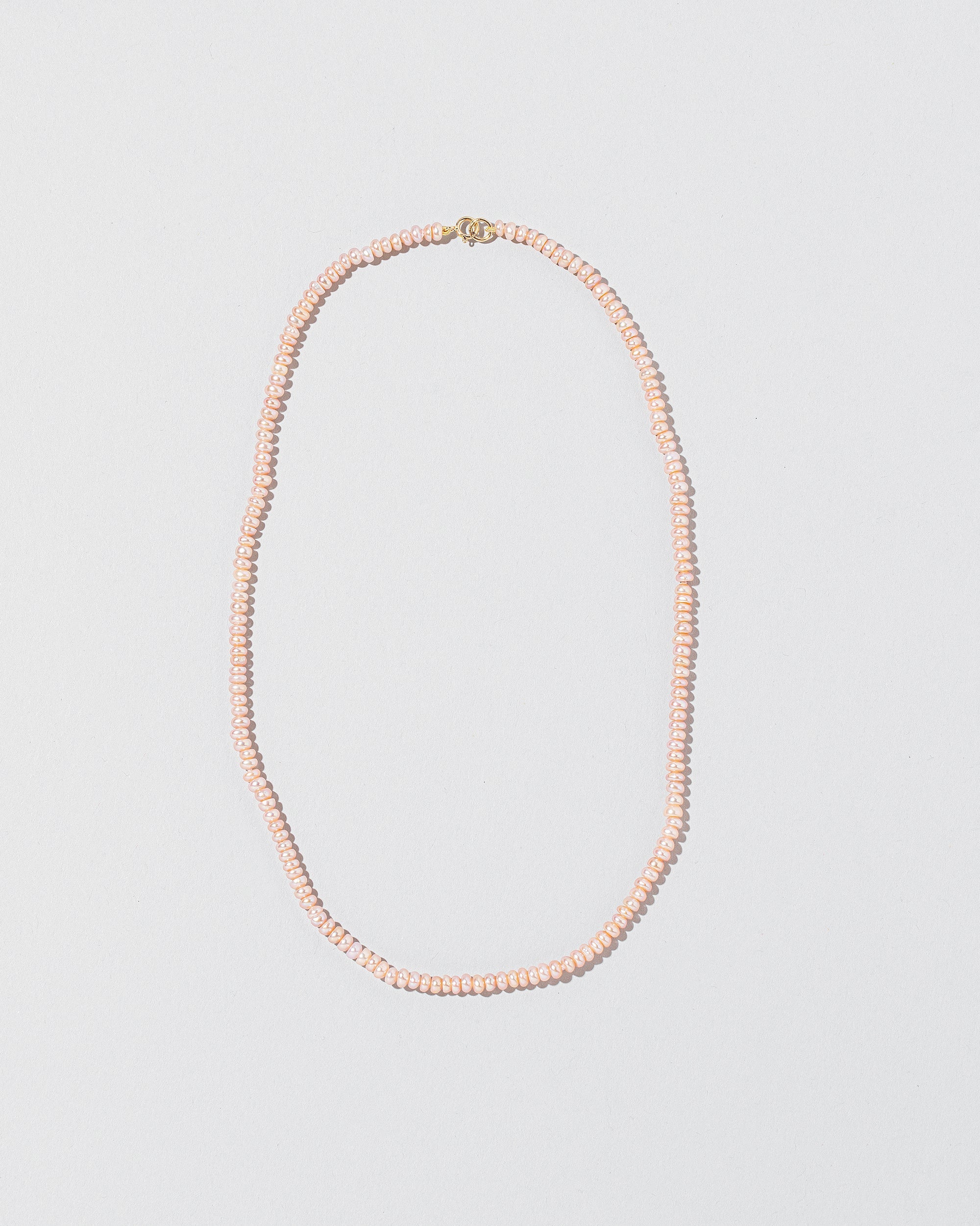Pink Pebble Seed Pearl Choker Necklace
