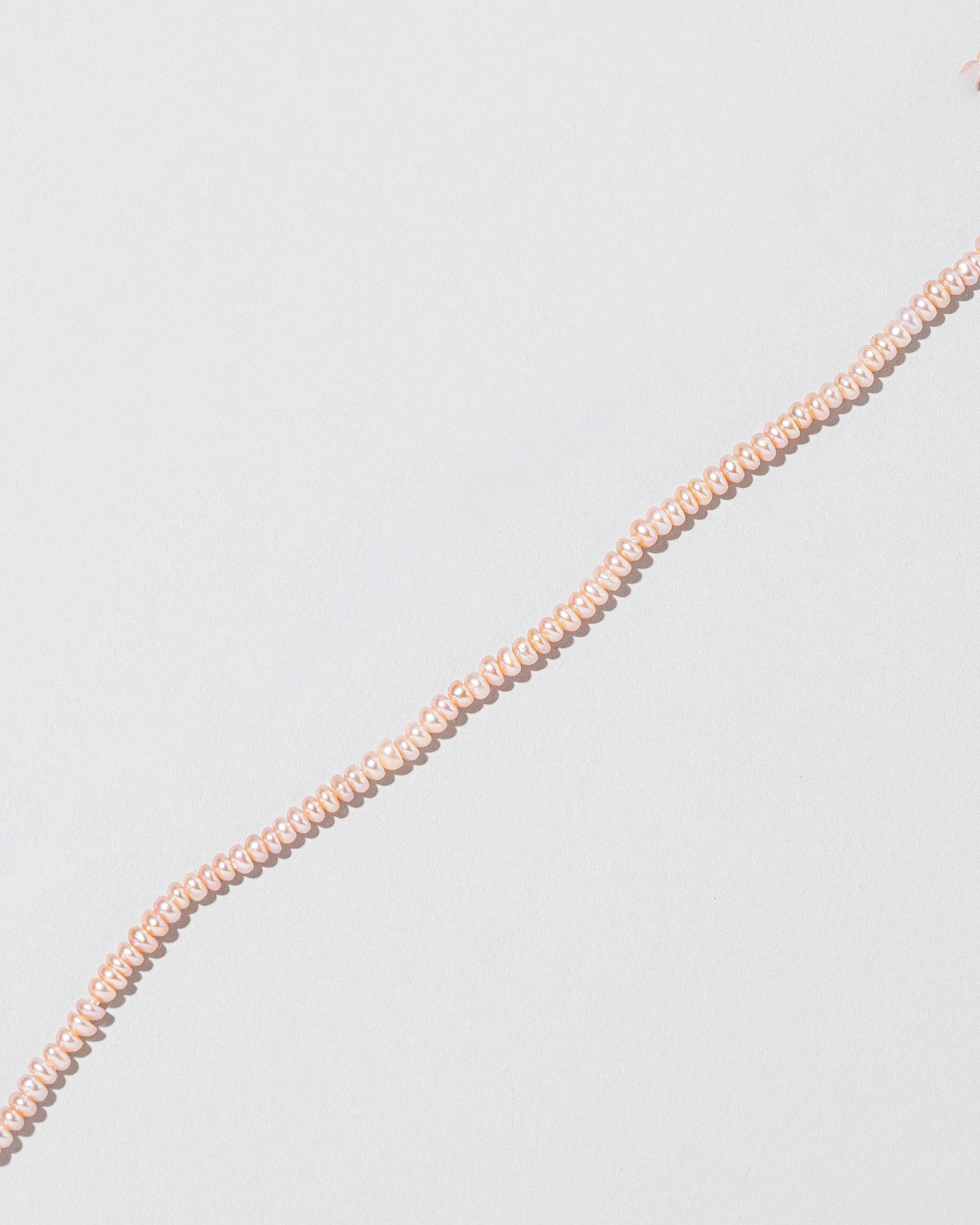 Pink Pebble Seed Pearl Choker Necklace - Image 2