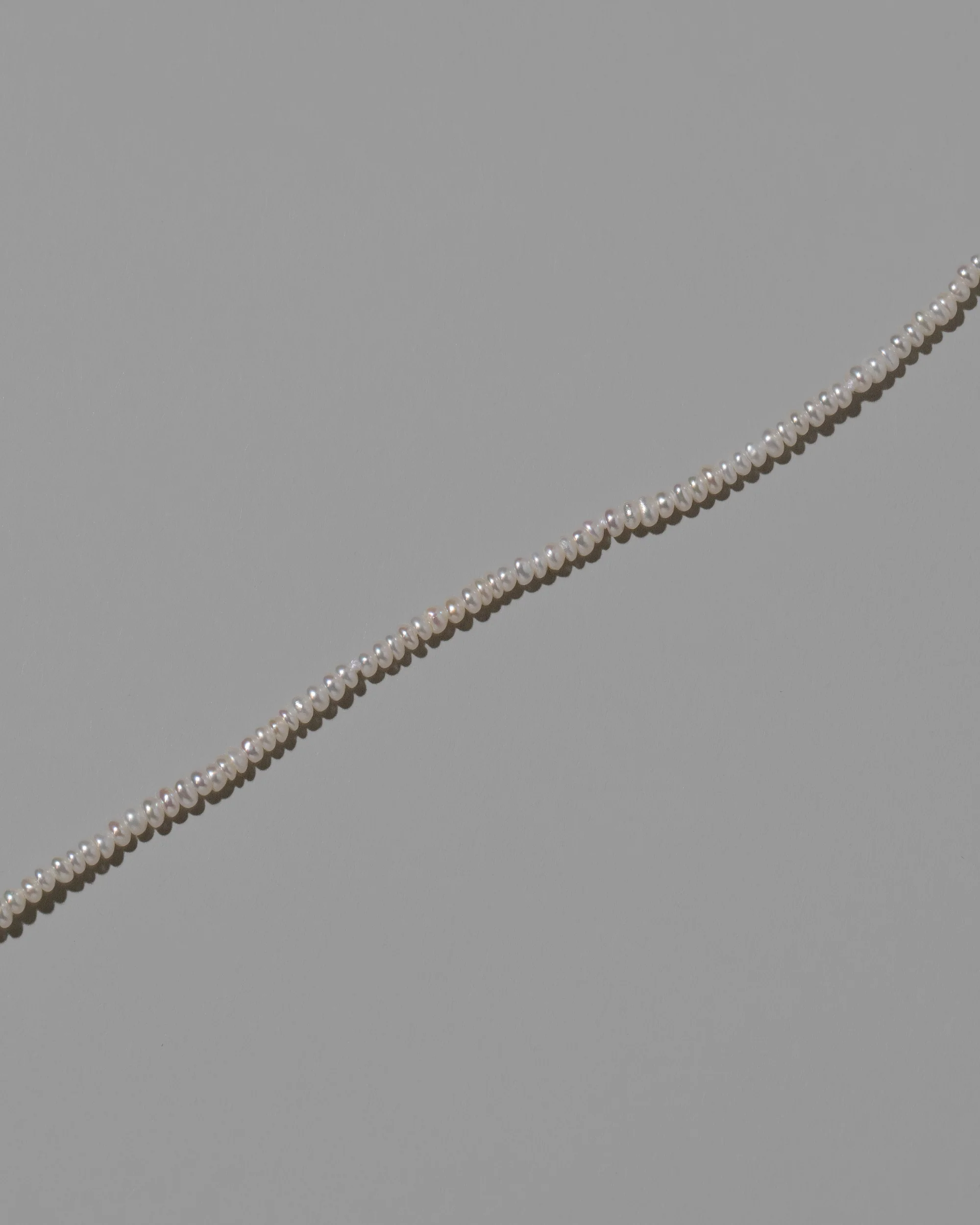White Pebble Seed Pearl Choker Necklace