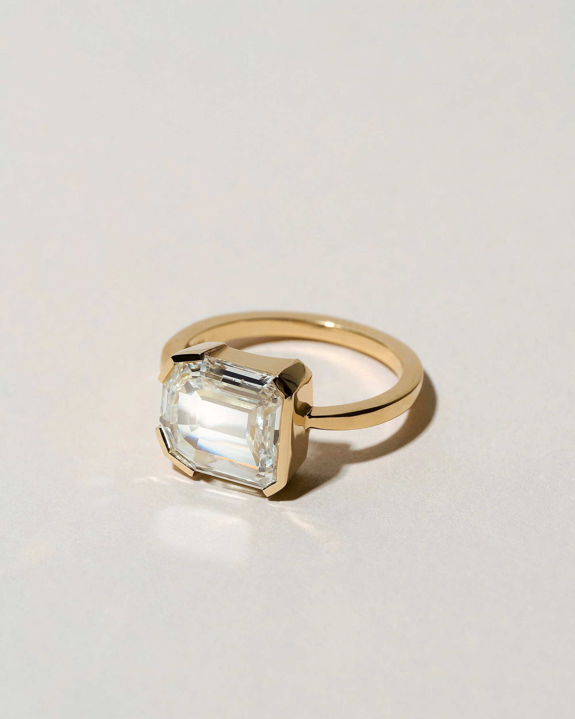 Shield Step Cut Diamond Ring - Image 3