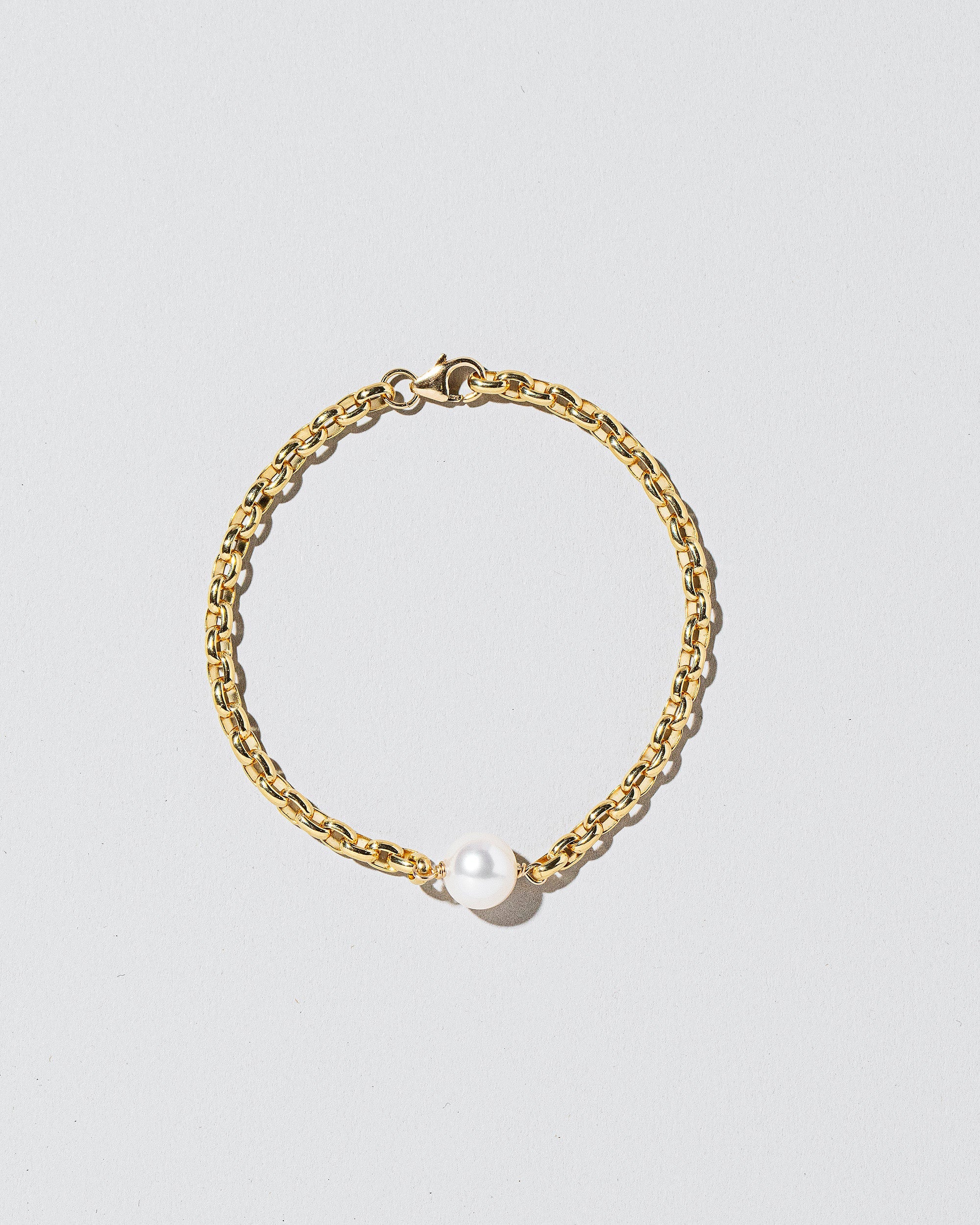 Pearl Station Bracelet Short Loop Chain - Image 4