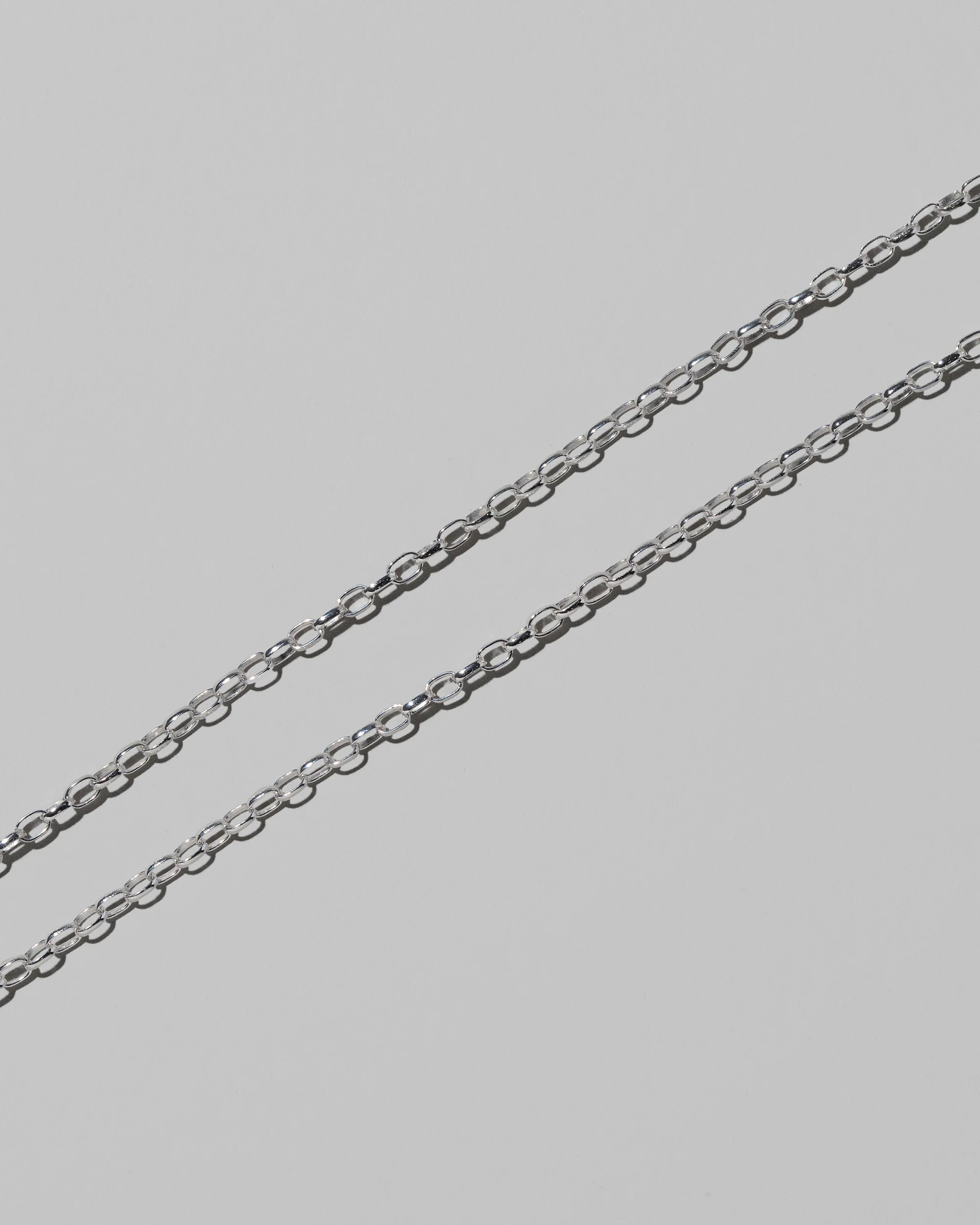 Sterling Silver Short Loop Chain Necklace - 1.95mm - Image 2