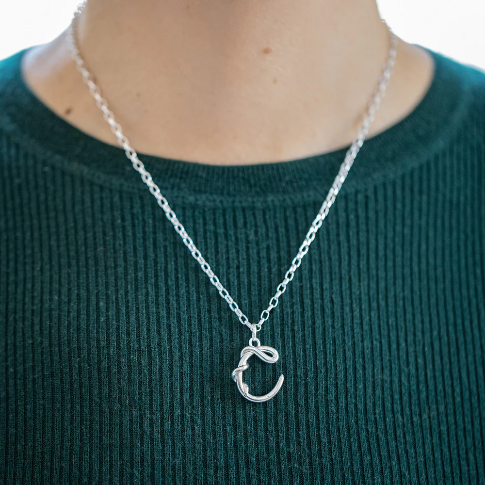 Sterling Silver Short Loop Chain Necklace - 2.5mm - Image 4