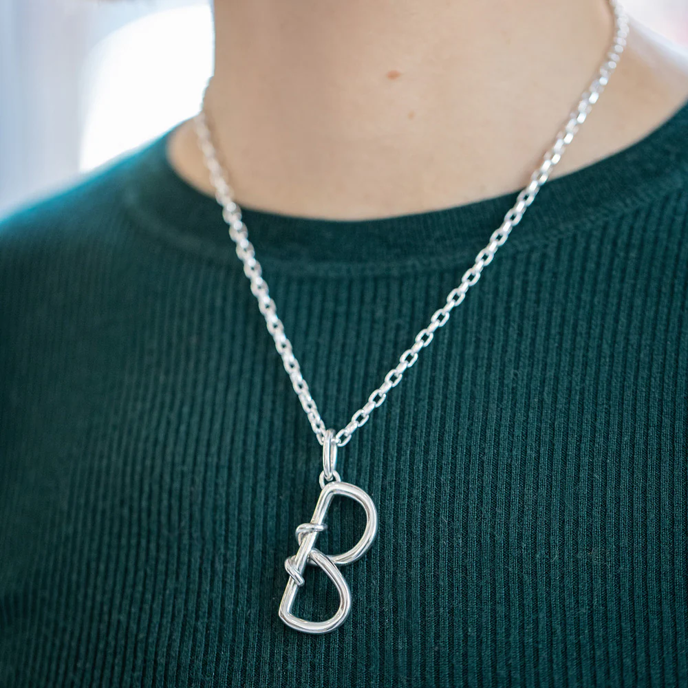 Sterling Silver Short Loop Chain Necklace - 3.2mm - Image 4