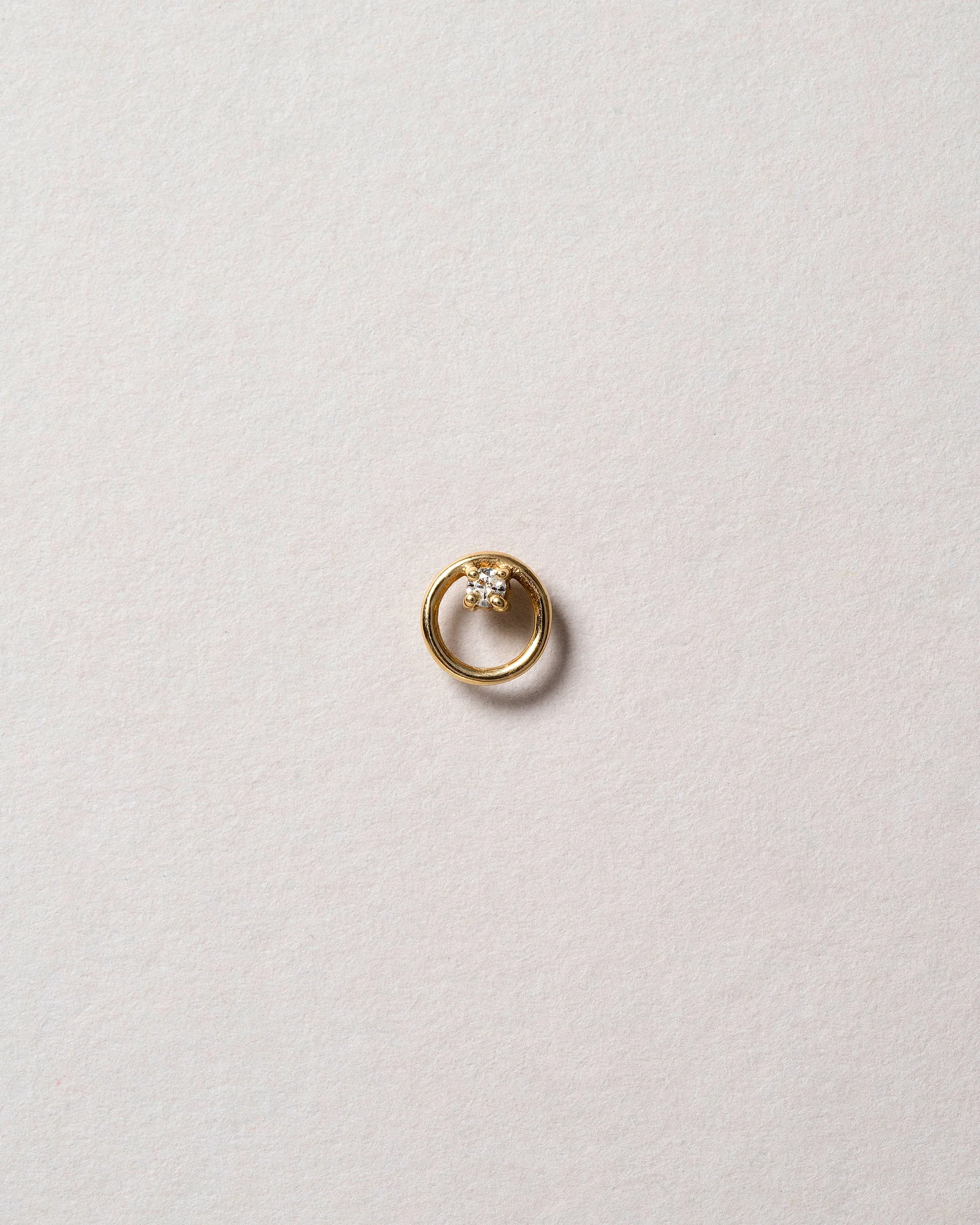 Full Moon Stud Earring Single - Image 2
