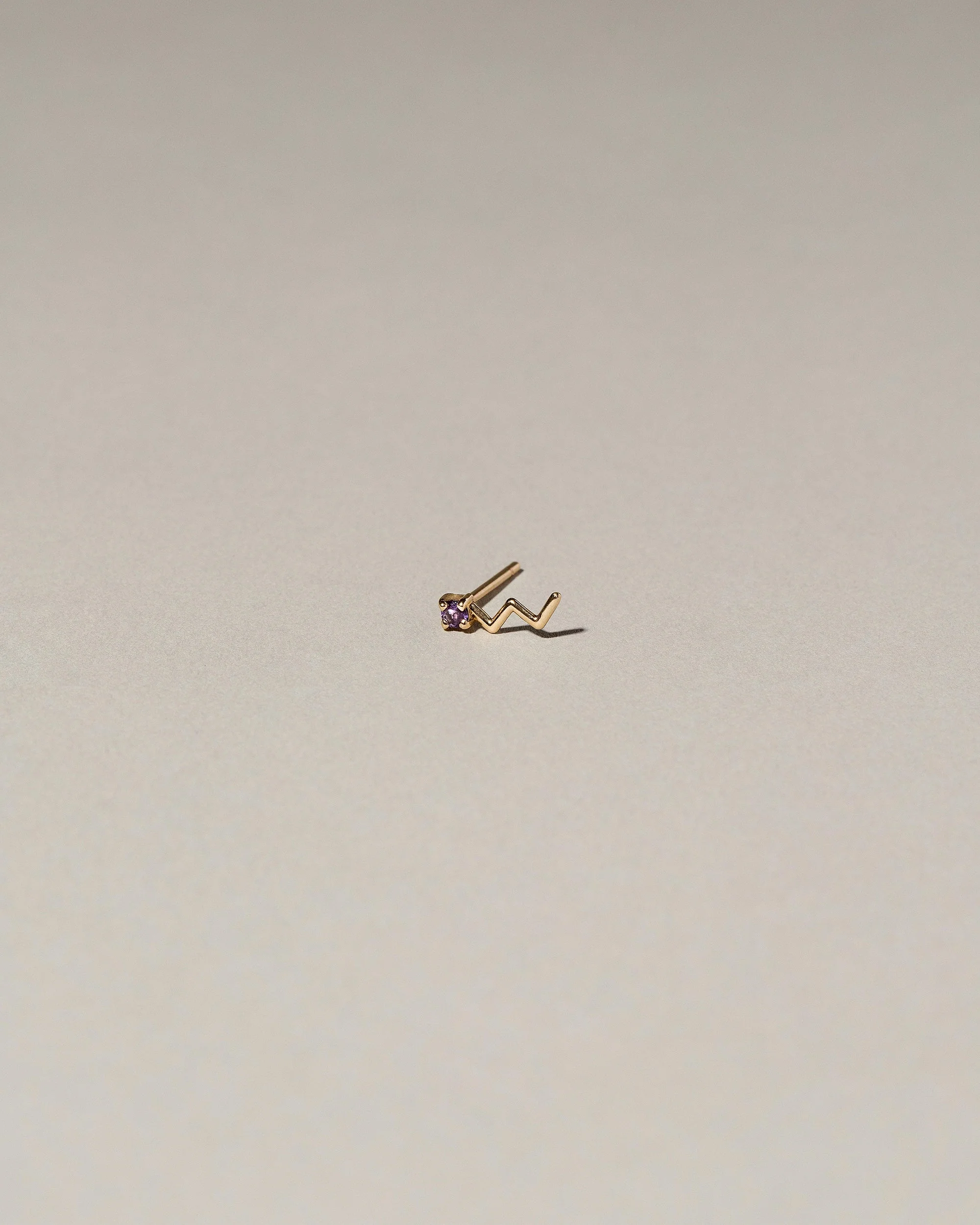 Lightning Stud Earring Single