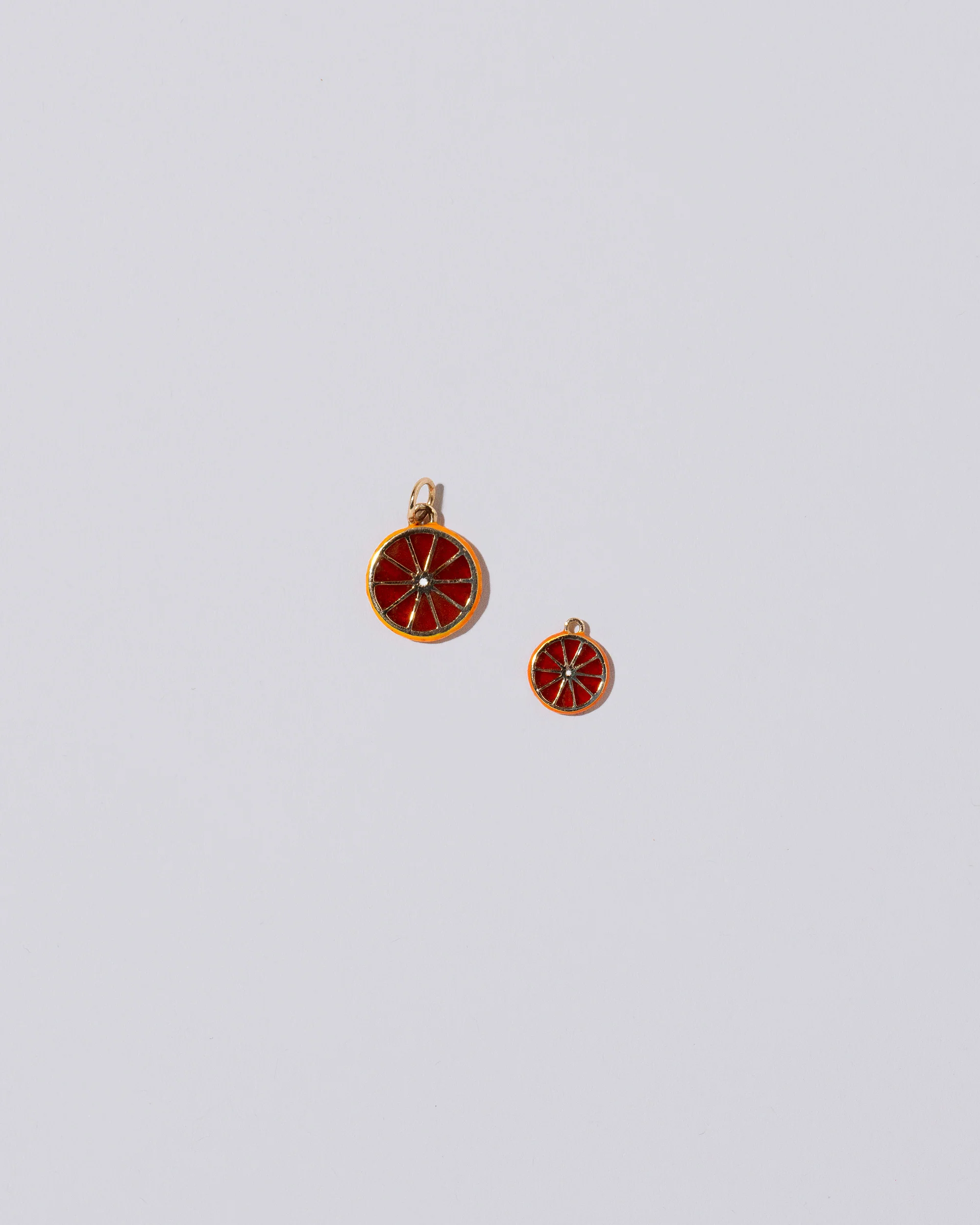Tangerine Slice Charm