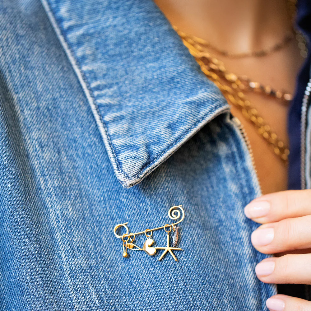 Spiral Charm Holder Brooch - Image 5