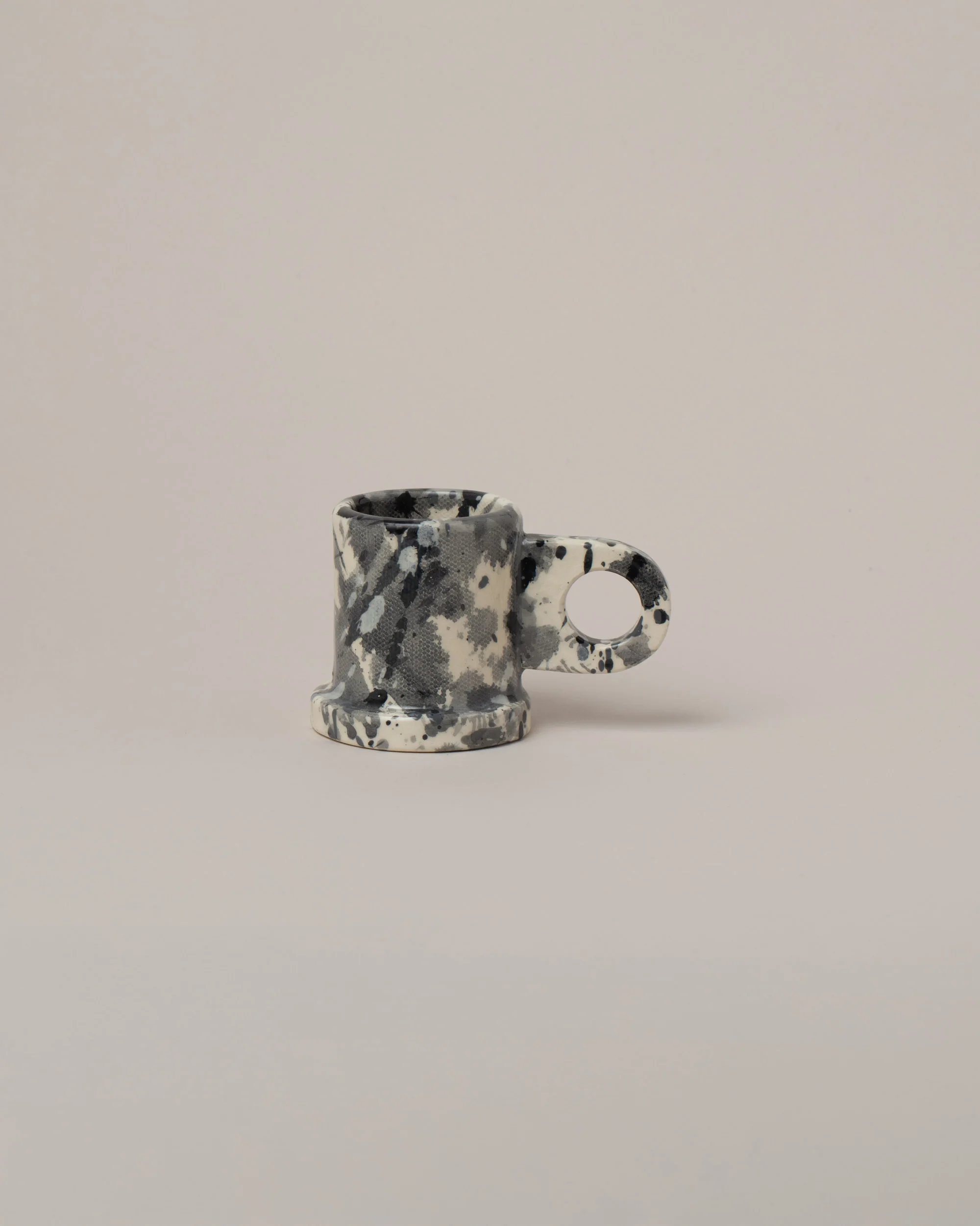 Splatter Espresso Mug - Black